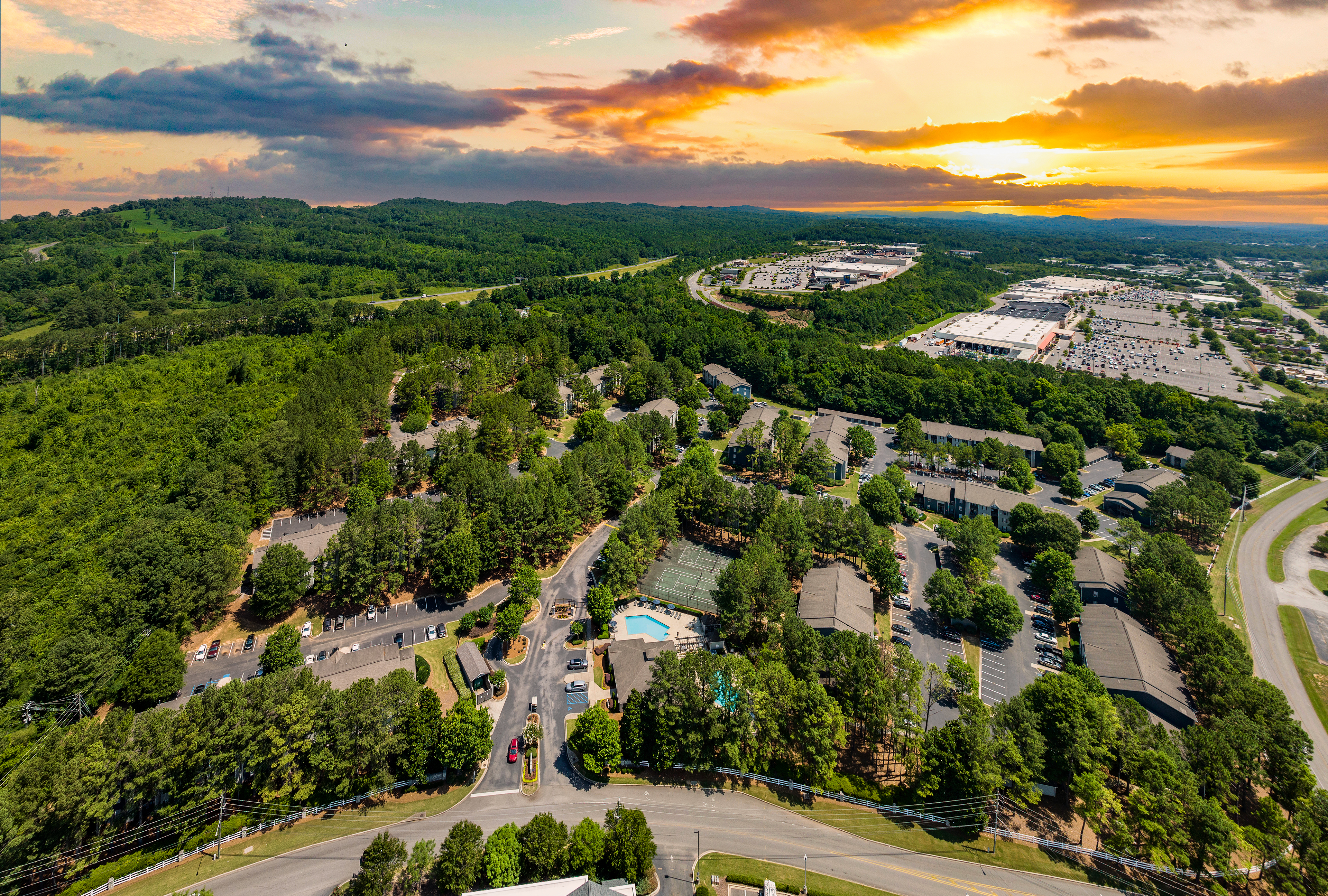 Aerial view at MAA Trussville in Birmingham, AL