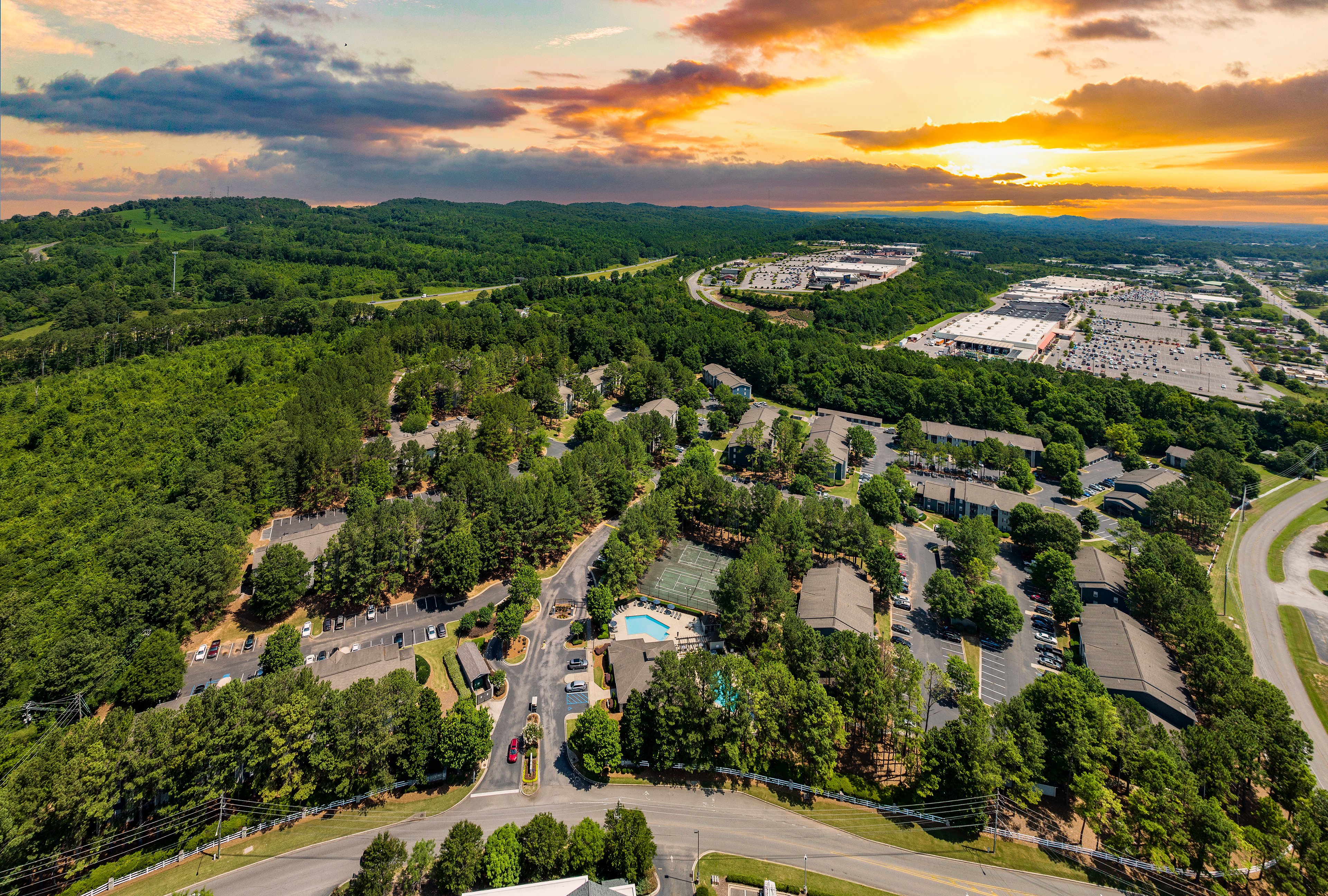 Aerial view at MAA Trussville in Birmingham, AL