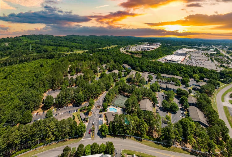 Aerial view at MAA Trussville in Birmingham, AL