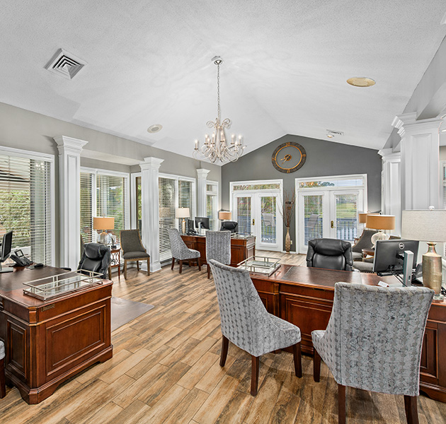 Leasing interior at MAA Edgewater