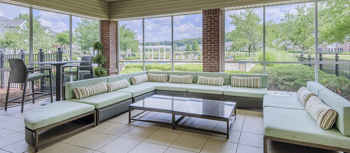 Porch 2 at MAA Madison Lakes luxury apartments homes in Huntsville, AL 