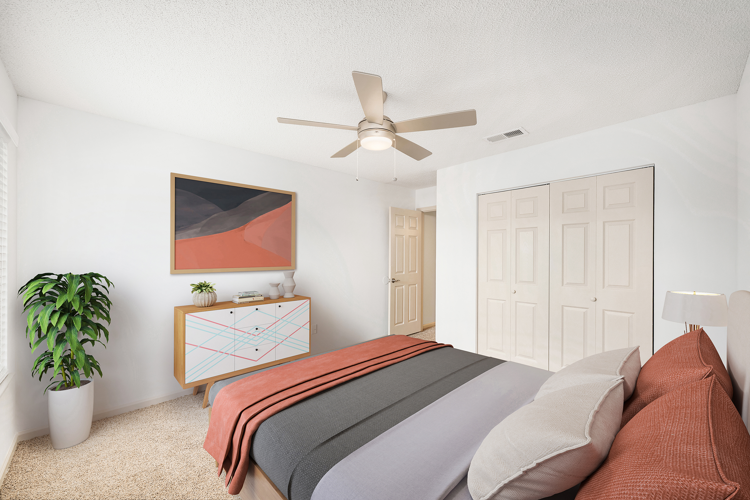 Bedroom at MAA Providence Main luxury apartment homes in Huntsville, AL