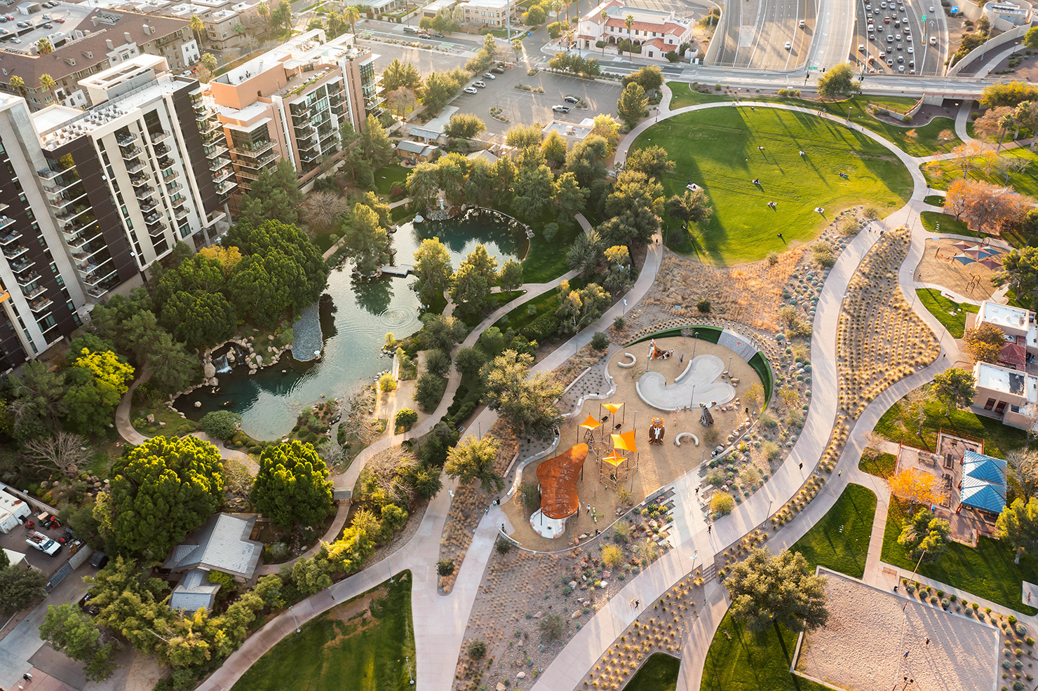 Aerial view at MAA Central Ave in Phoenix, AZ