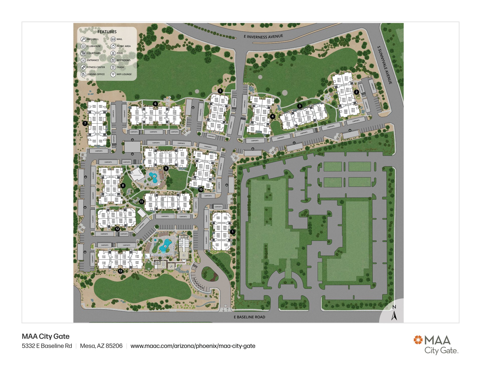 Property Map at MAA City Gate