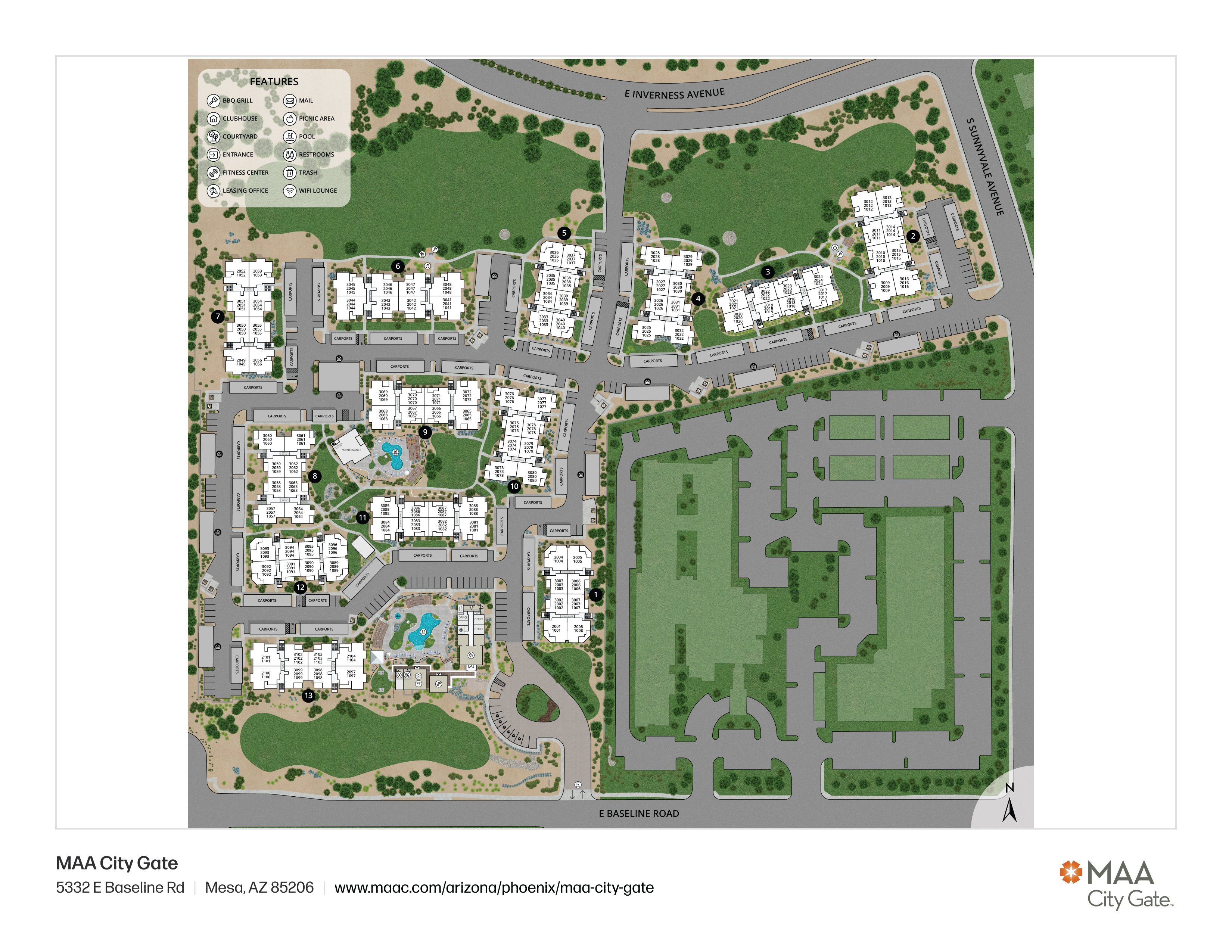 Property Map at MAA City Gate