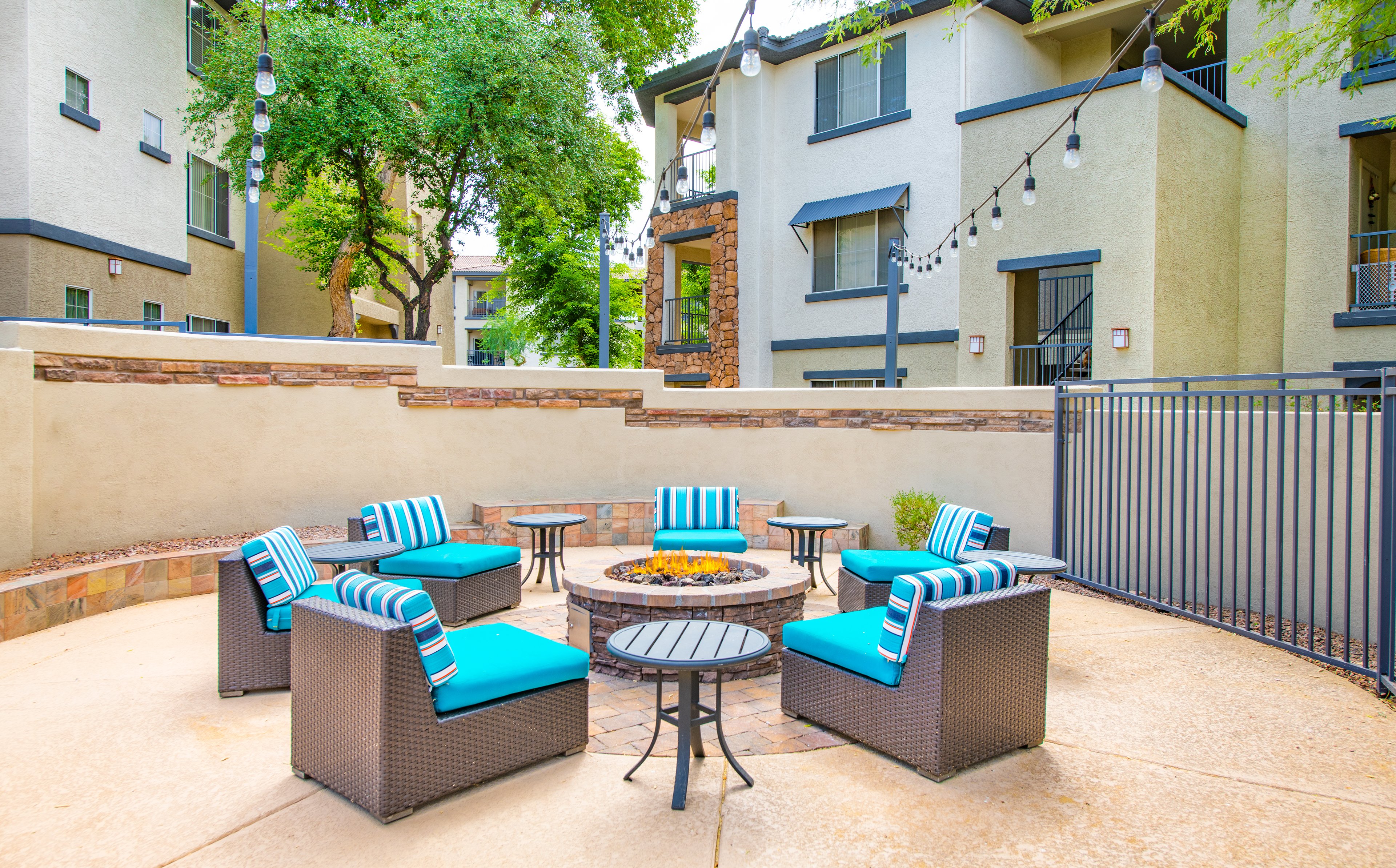 Fire Pit at Talus Ranch luxury apartment homes in Phoenix, AZ