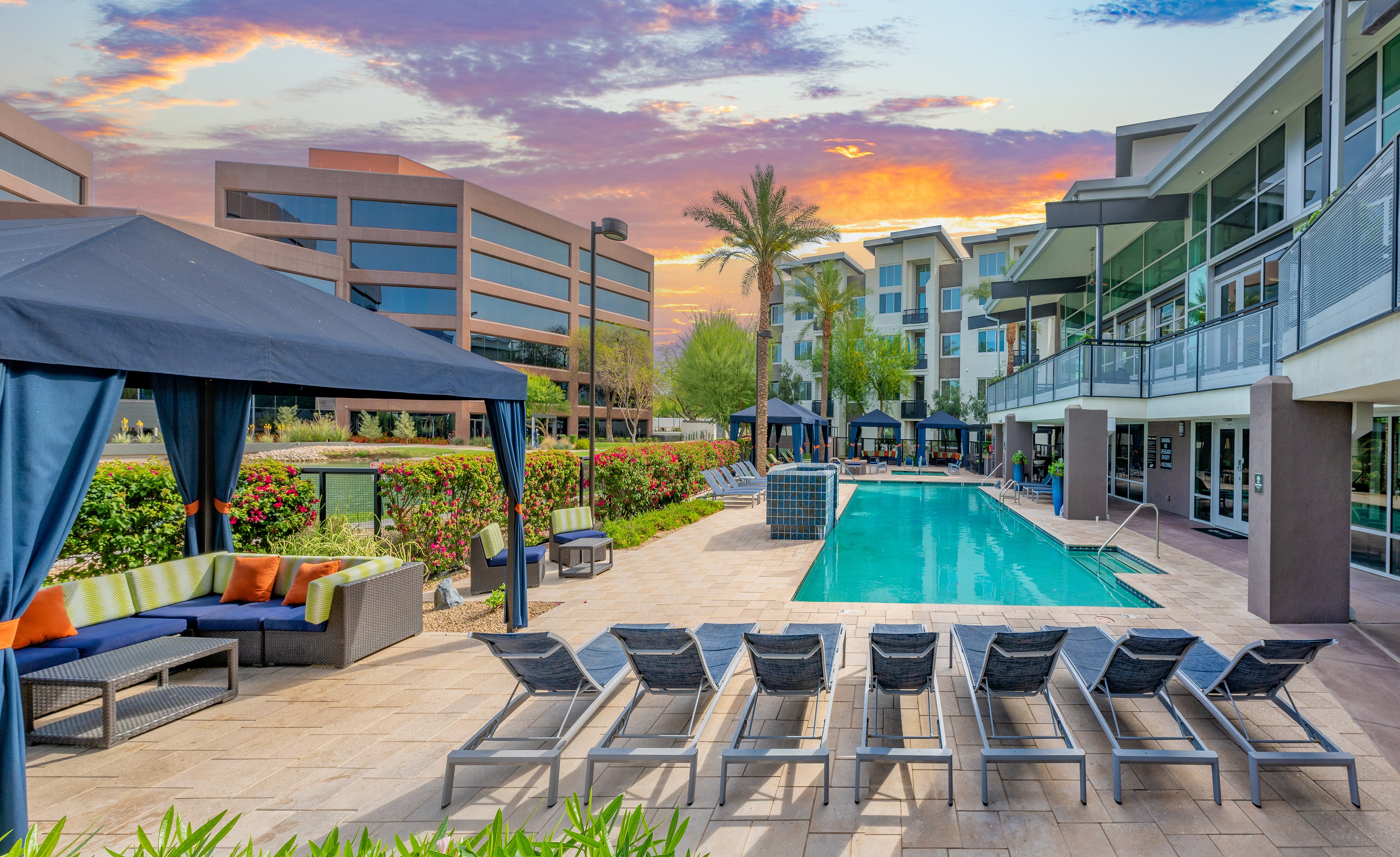 Pool at MAA Fountainhead luxury apartment homes in Tempe, AZ