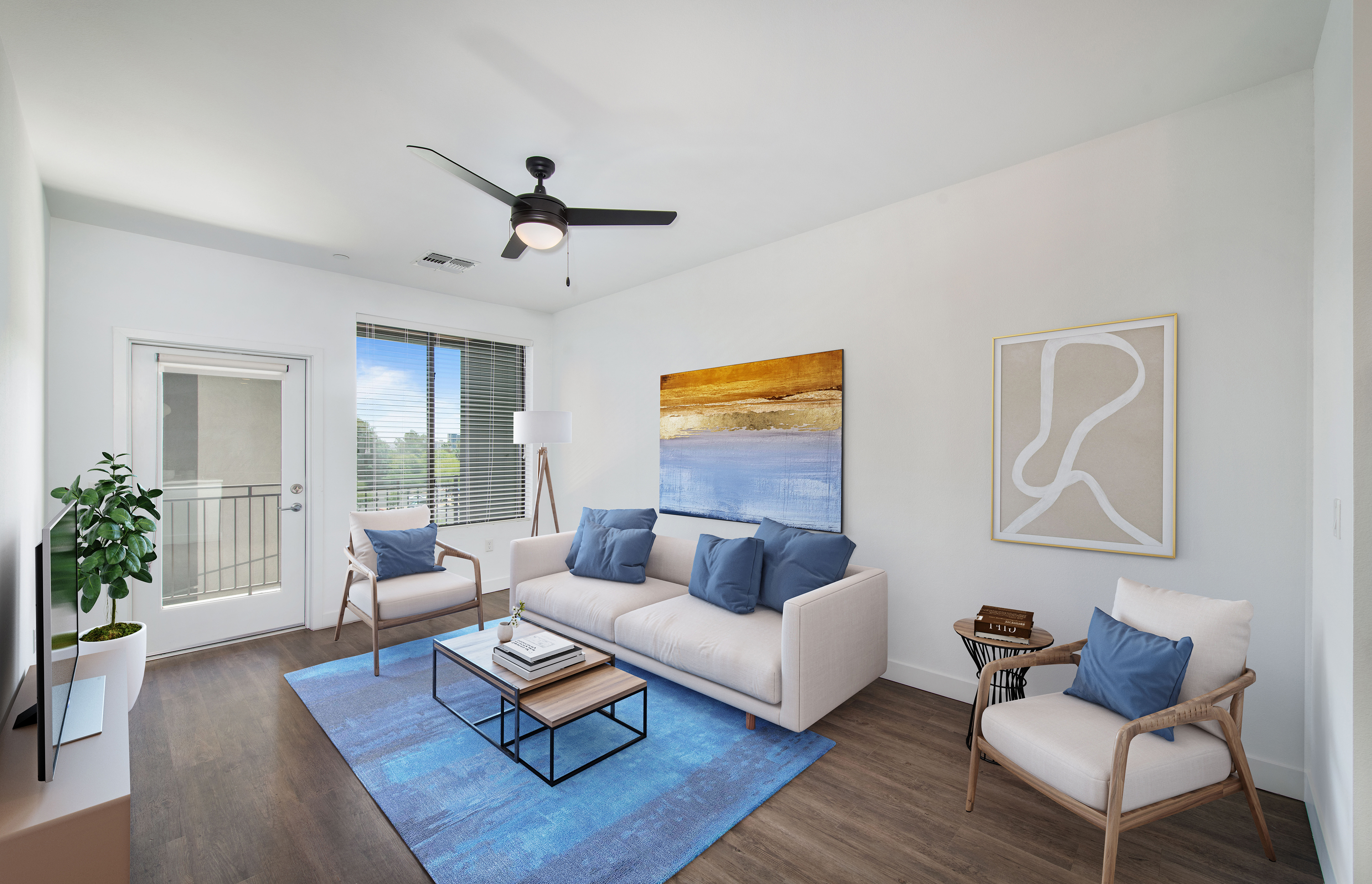 Living room at MAA Midtown Phoenix in Phoenix, AZ