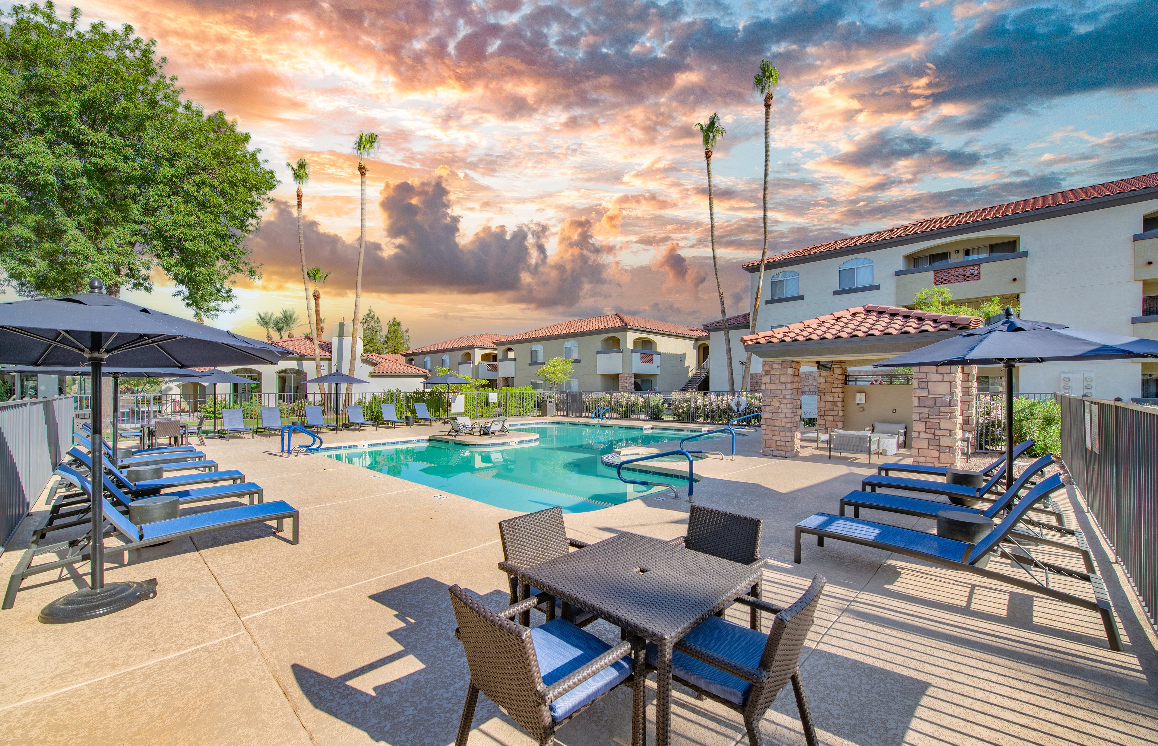 Pool at MAA Old Town Scottsdale luxury apartment homes in Scottsdale, AZ