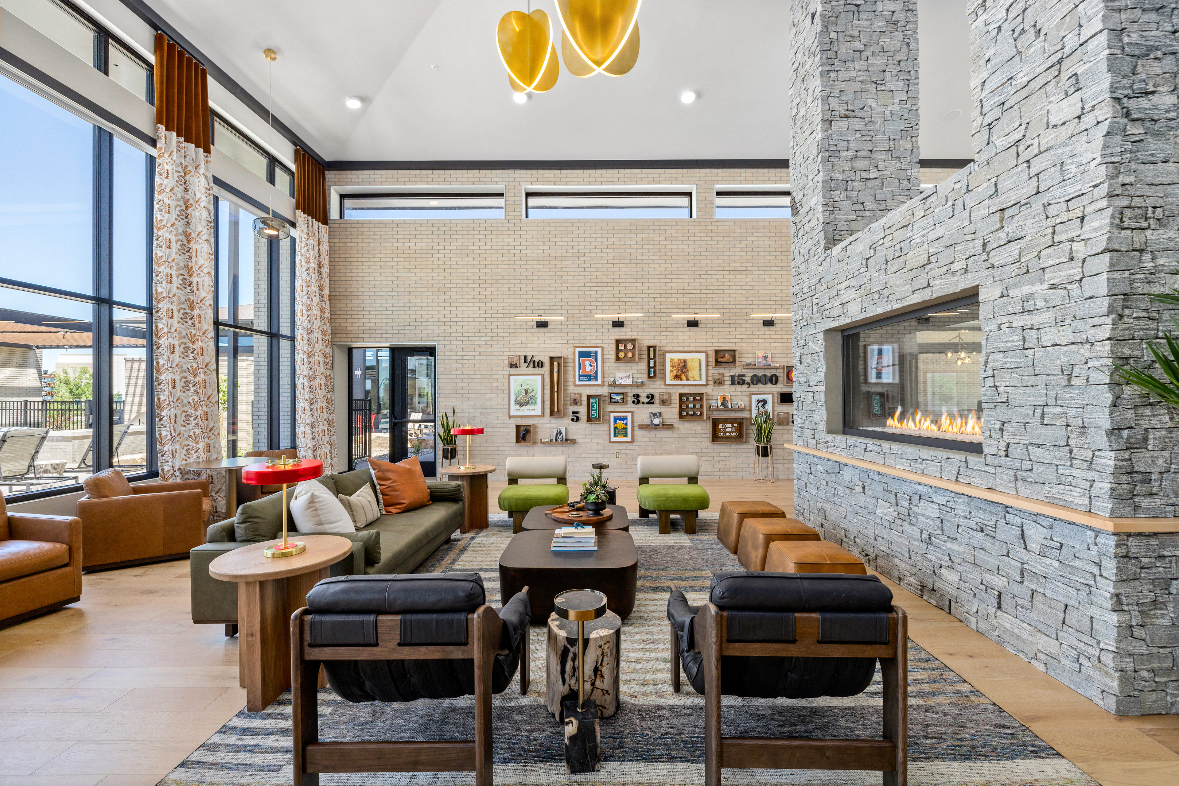 Clubhouse at MAA Milepost 35 luxury apartment homes in Denver, CO