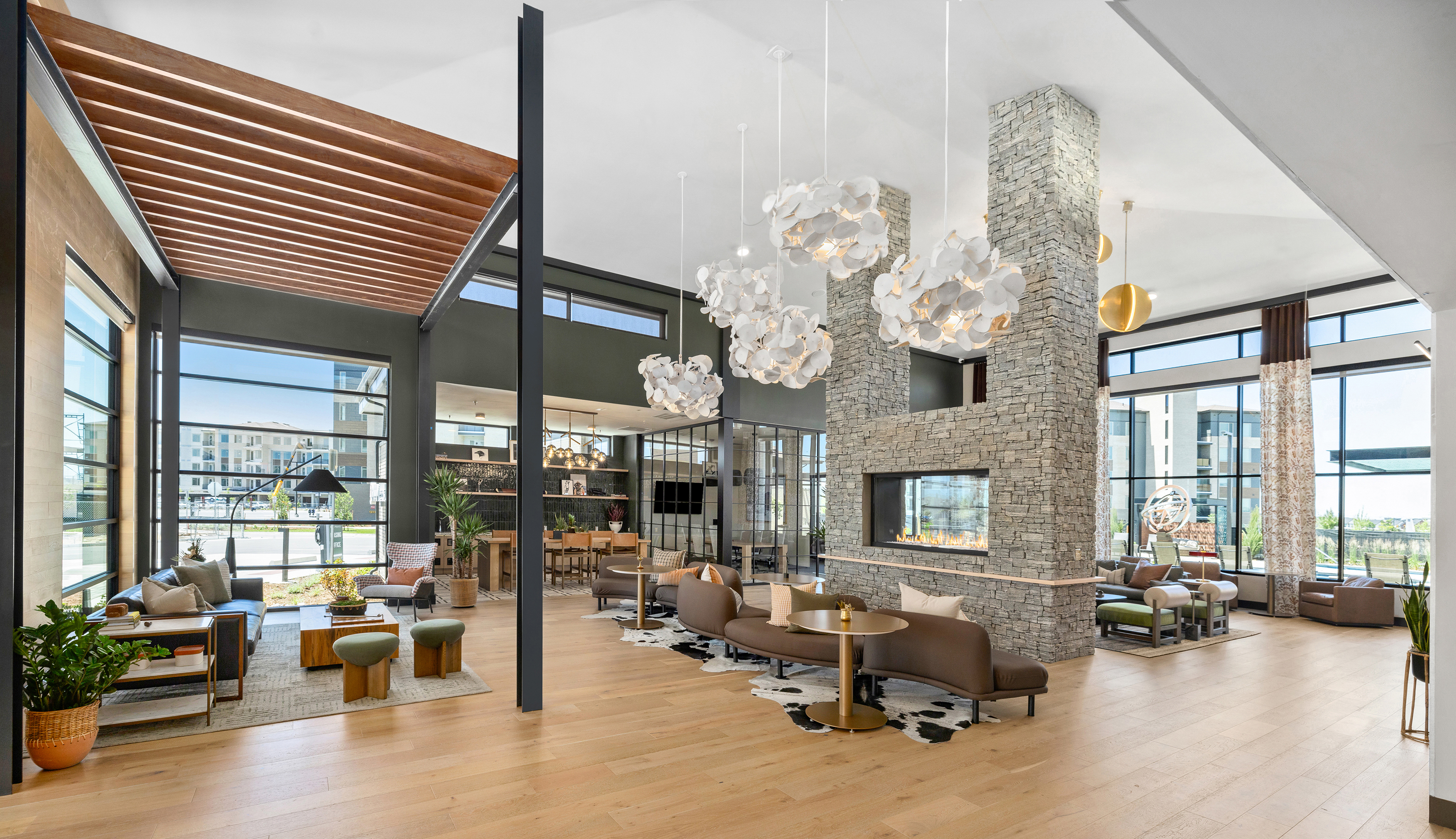 Clubhouse at MAA Milepost 35 luxury apartment homes in Denver, CO