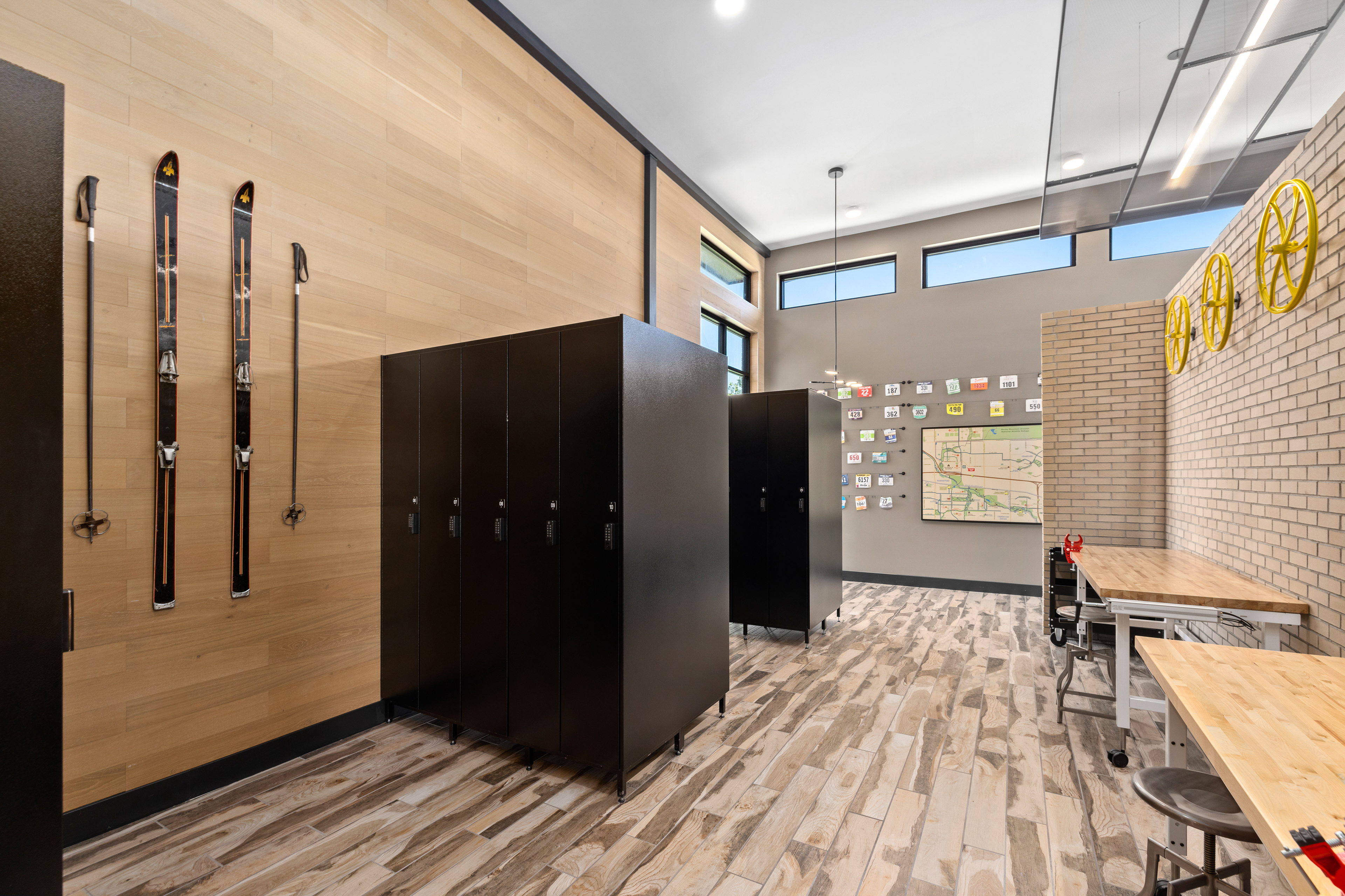 Ski storage at MAA Milepost 35 luxury apartment homes in Denver, CO