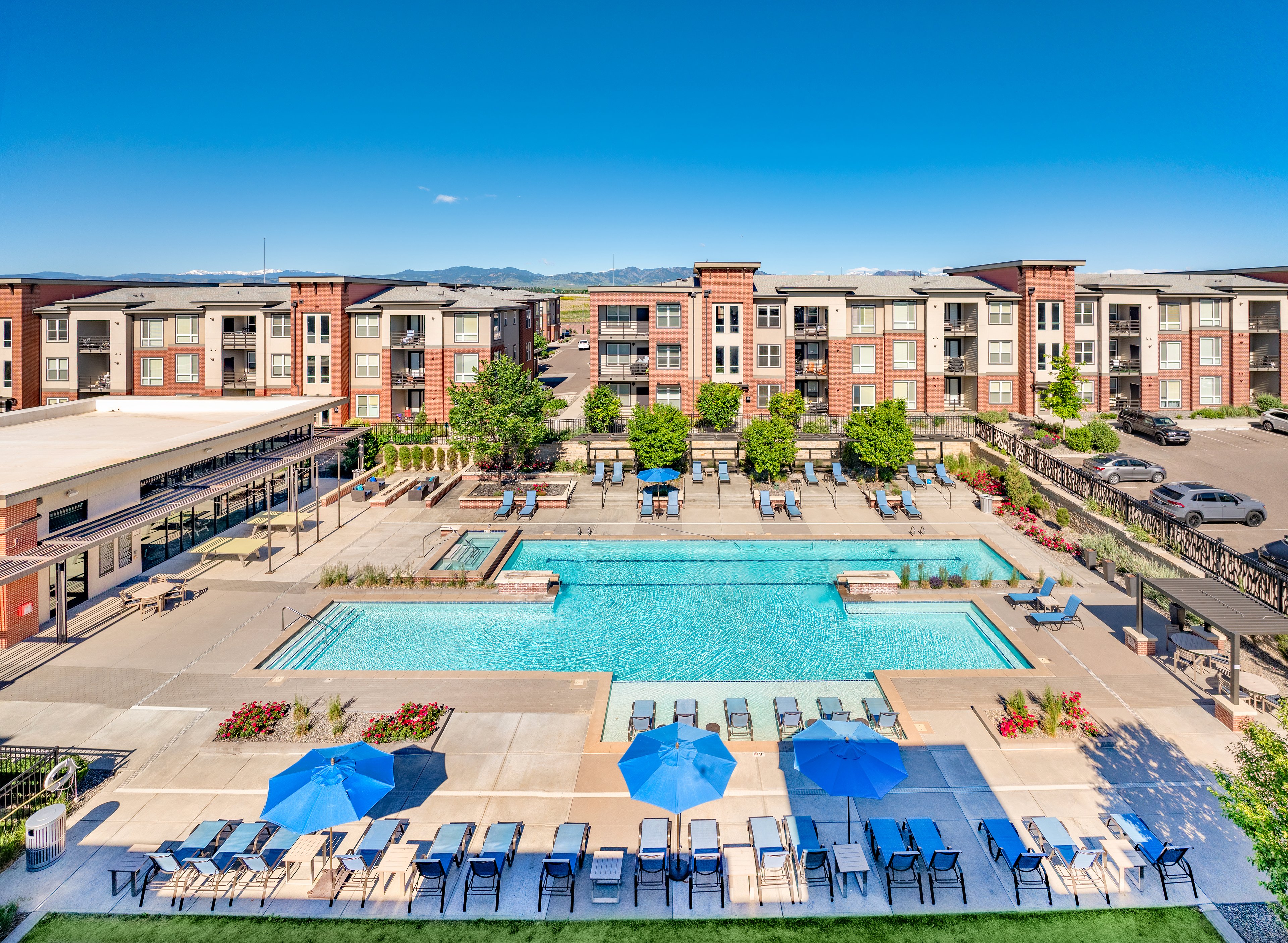 Pool at MAA Promenade luxury apartment homes in Westminster, CO