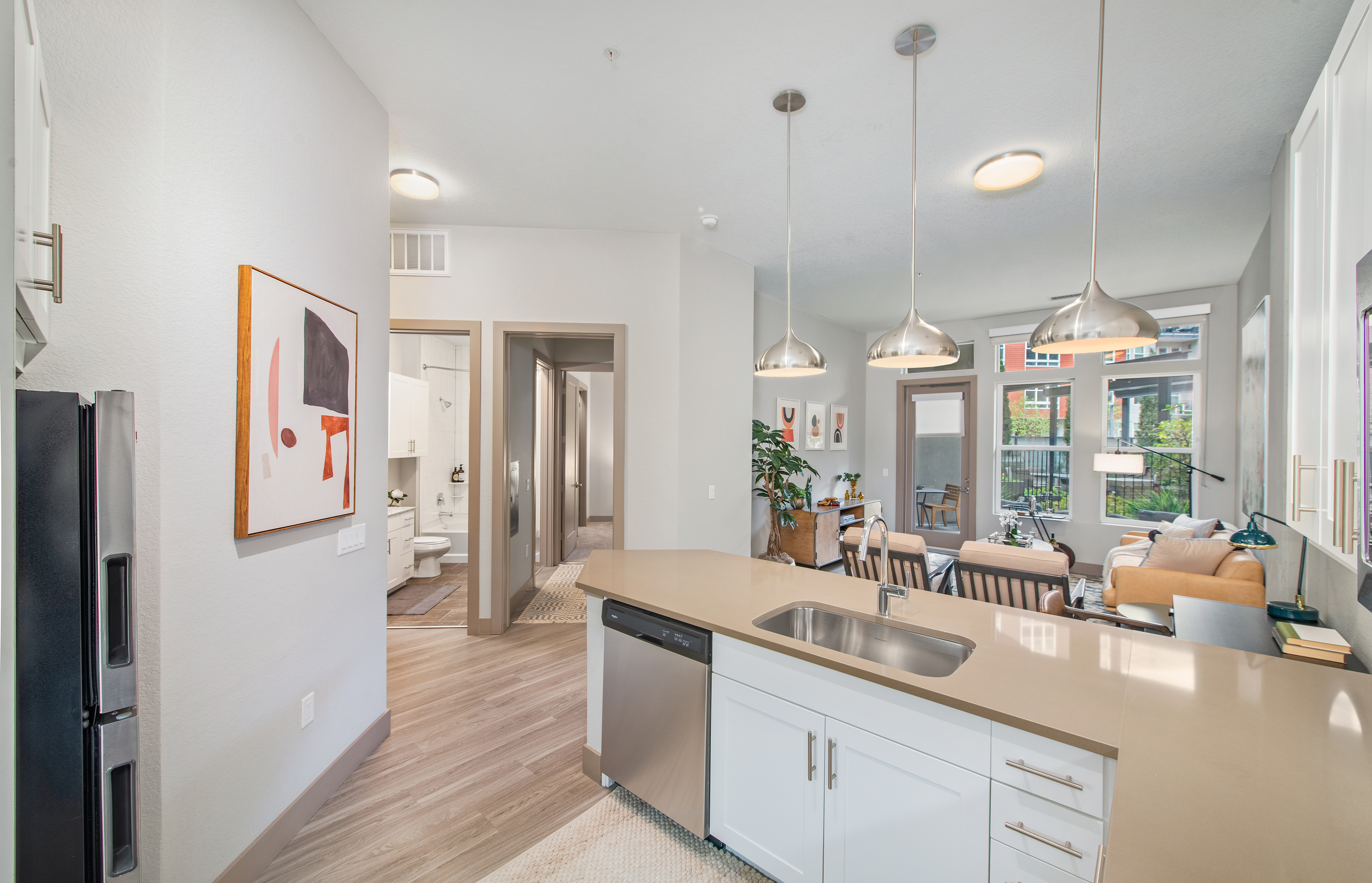 Kitchen at MAA River North luxury apartment homes in Denver, CO
