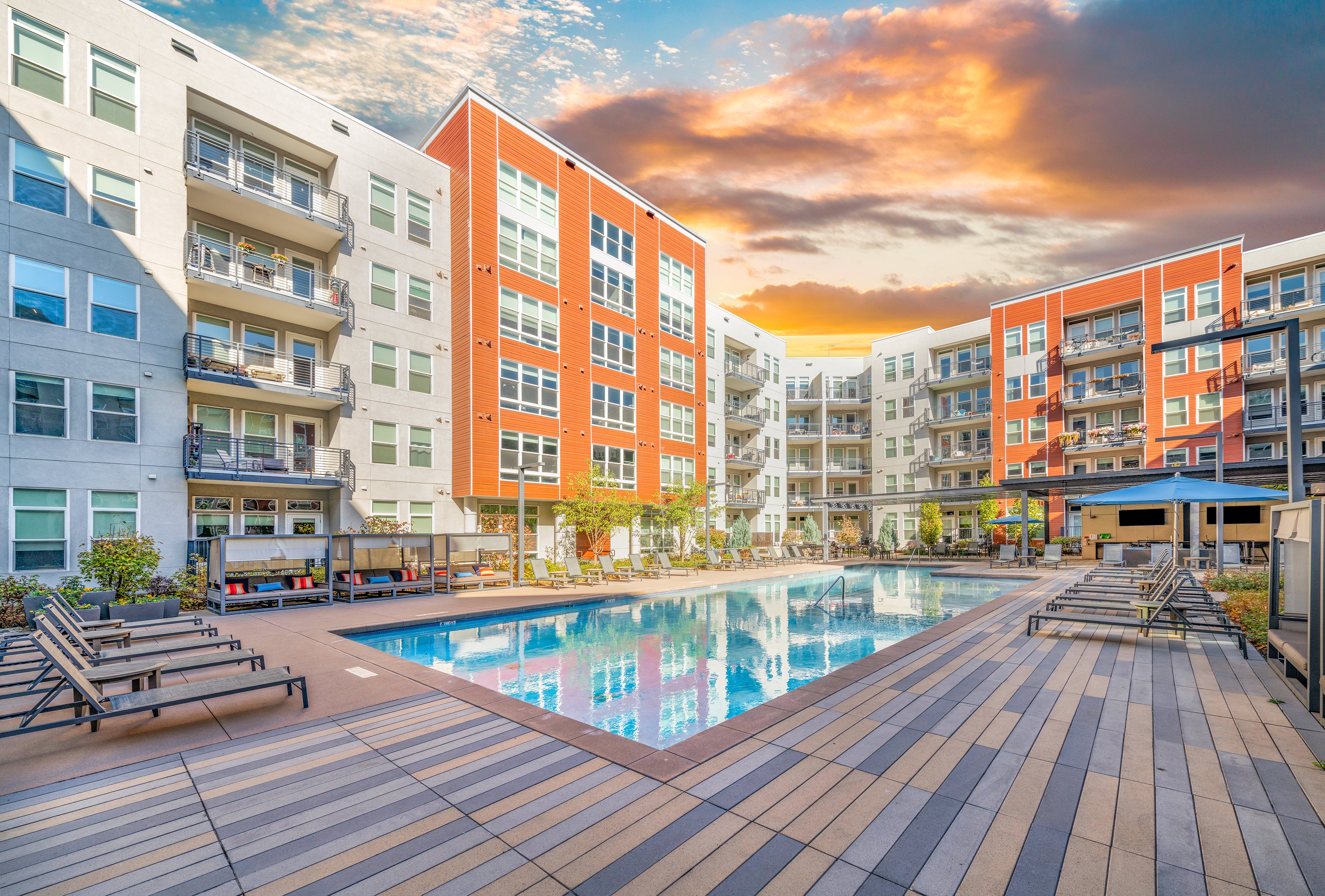 Pool at MAA River North luxury apartment homes in Denver, CO