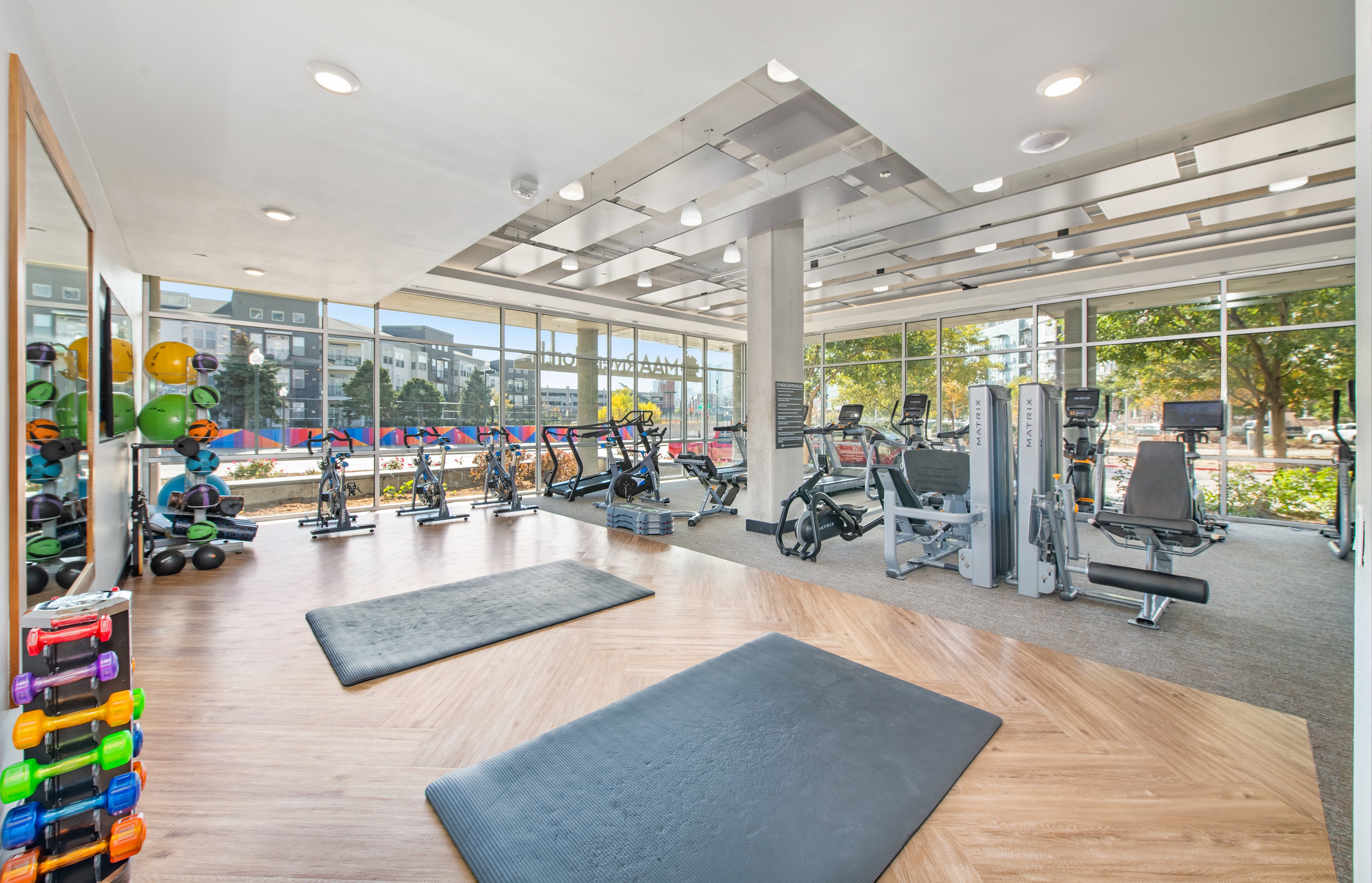 Gym at MAA River North luxury apartment homes in Denver, CO