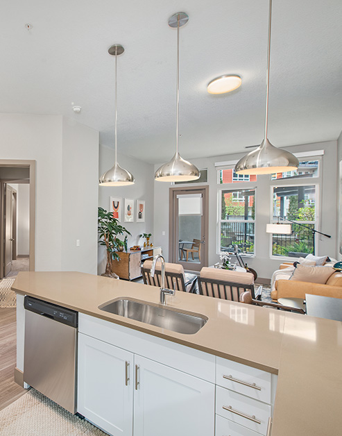Kitchen at MAA River North luxury apartment homes in Denver, CO