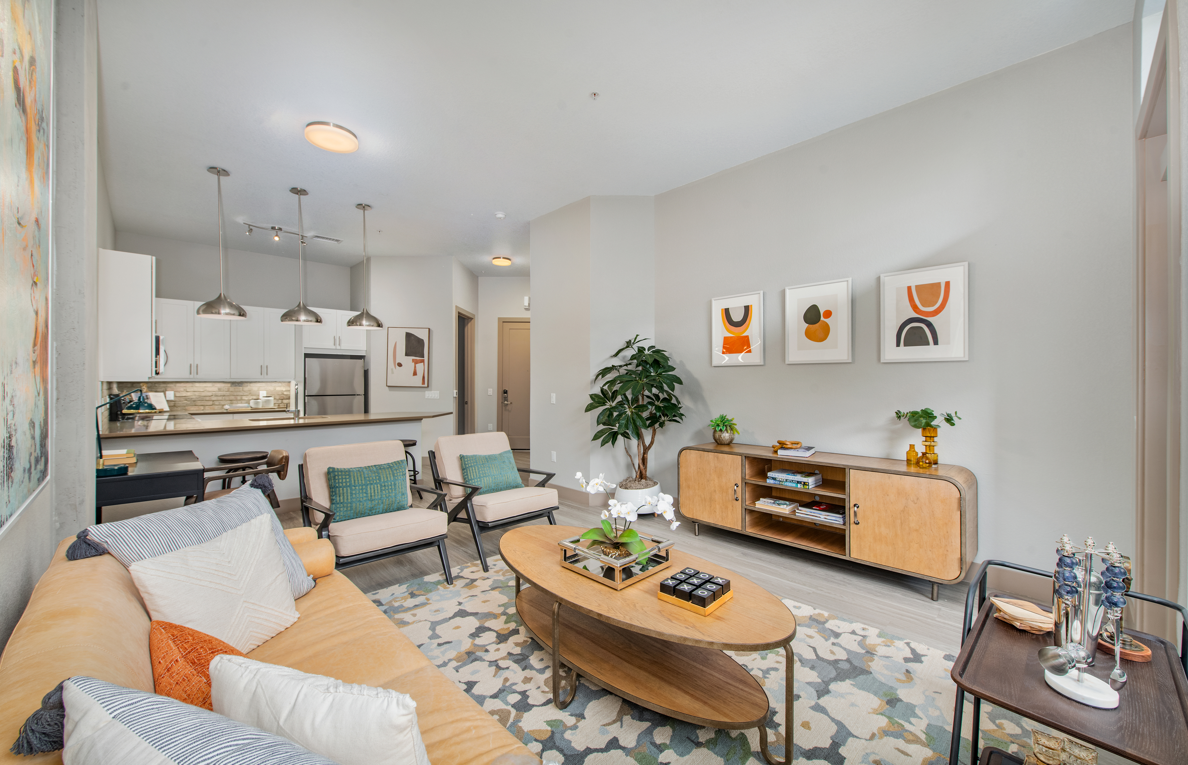 Living room at MAA River North luxury apartment homes in Denver, CO