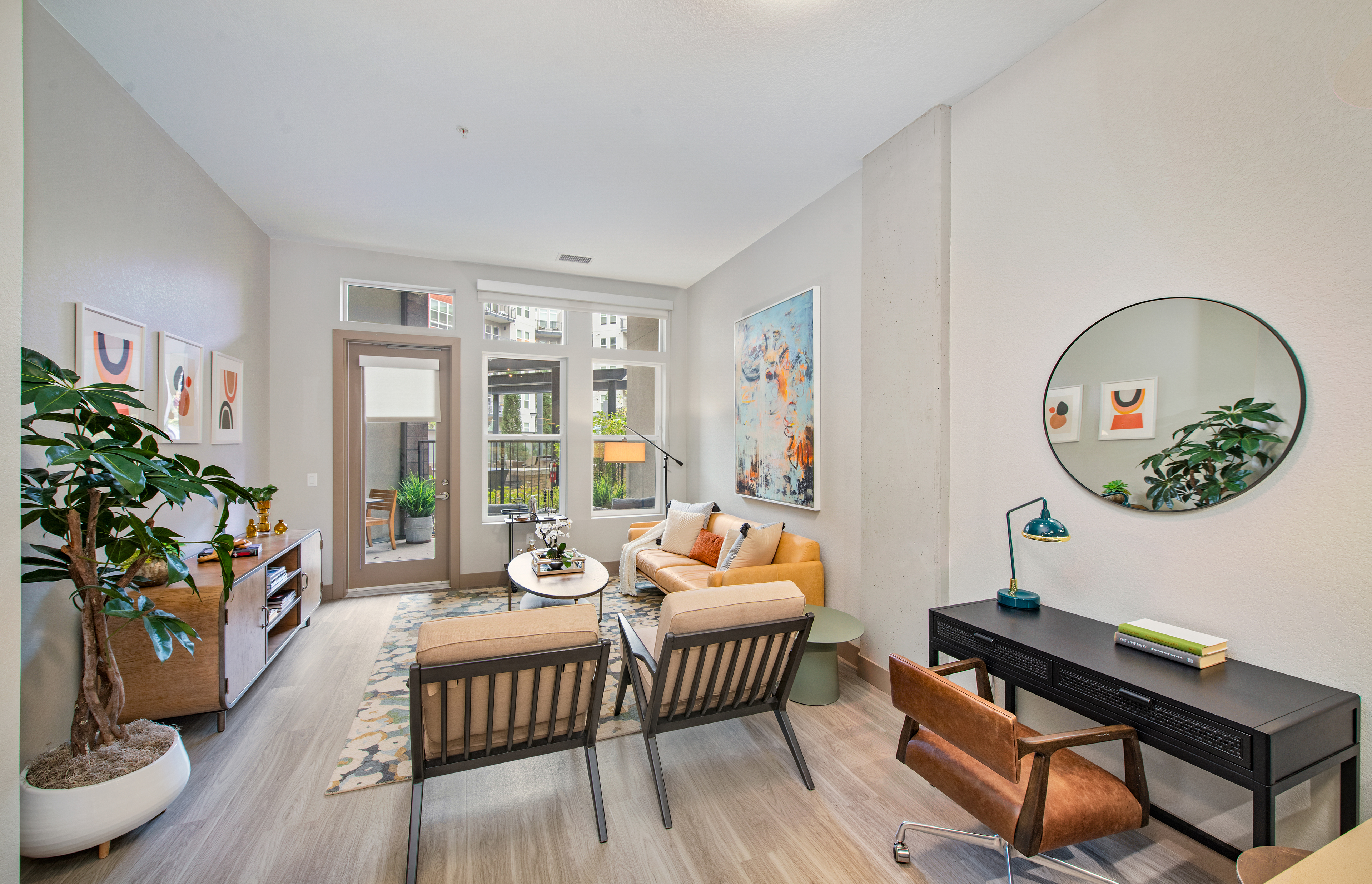 Living room at MAA River North luxury apartment homes in Denver, CO