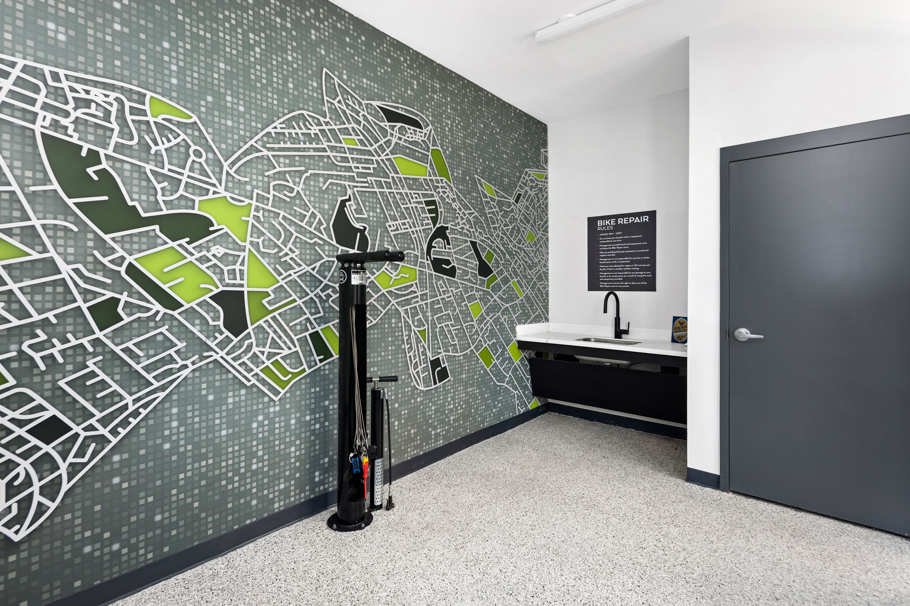 Bike room at MAA Westglenn luxury apartment homes in Westminster, CO