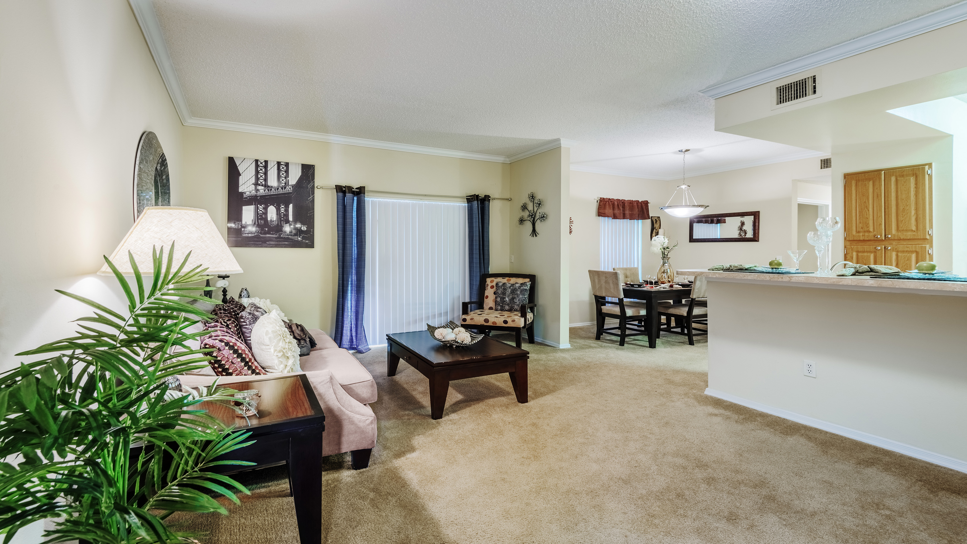 Living Room at Preserve at Coral Square luxury apartment homes in Coral Springs, FL