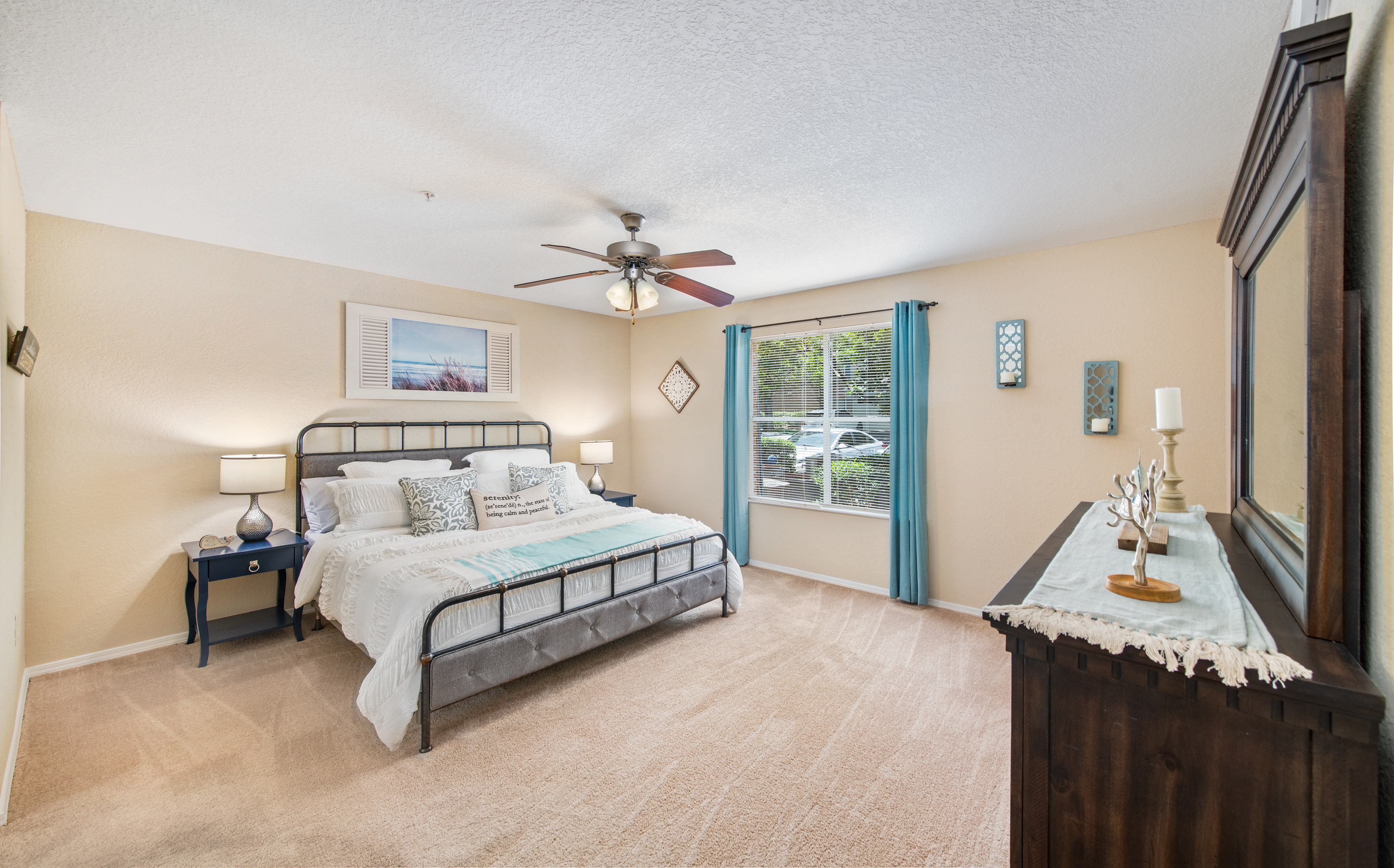 Model Unit Bedroom at MAA Steeplegate in Gainesville, FL