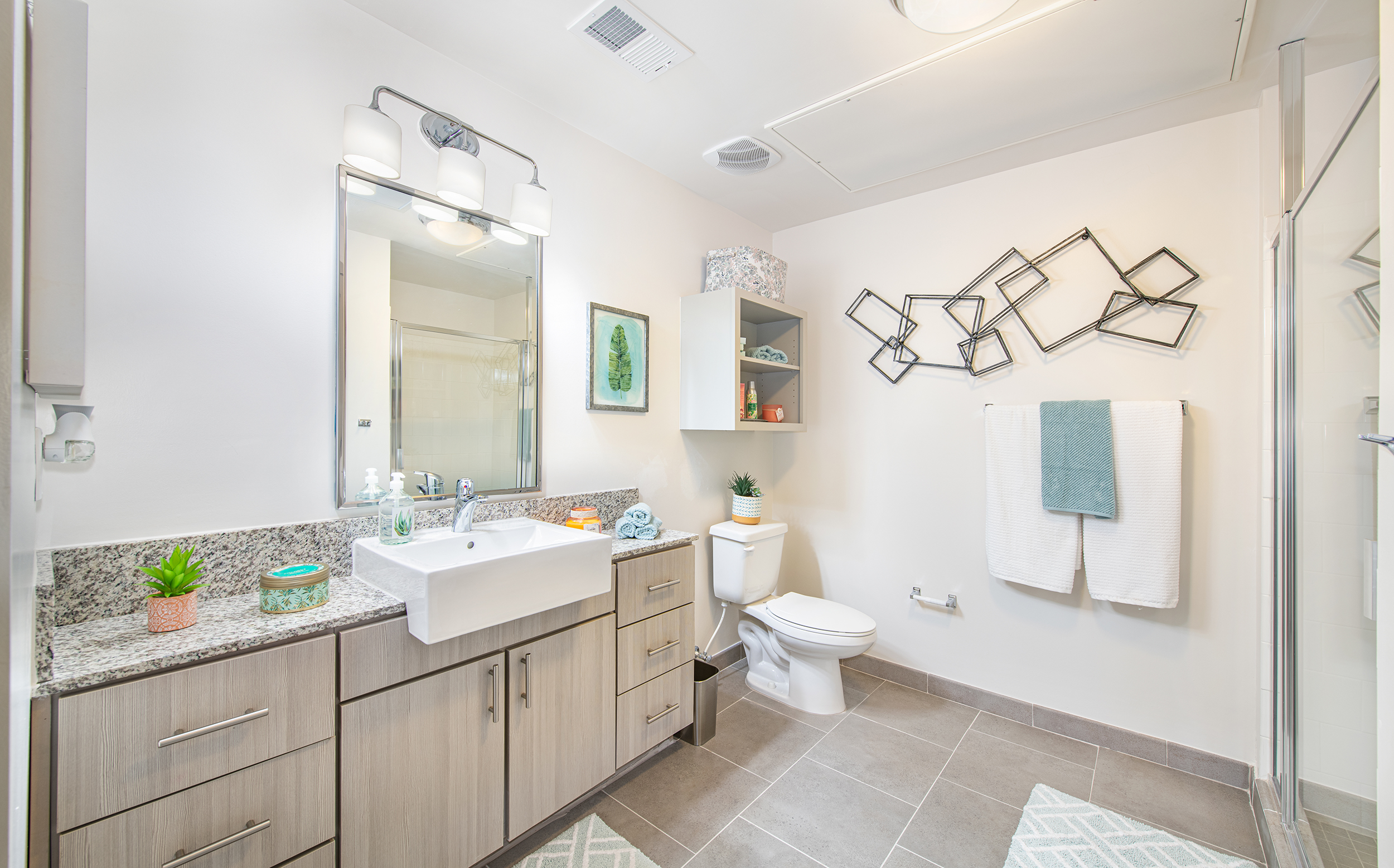 Bathroom at MAA 220 Riverside luxury apartment homes in Jacksonville, FL