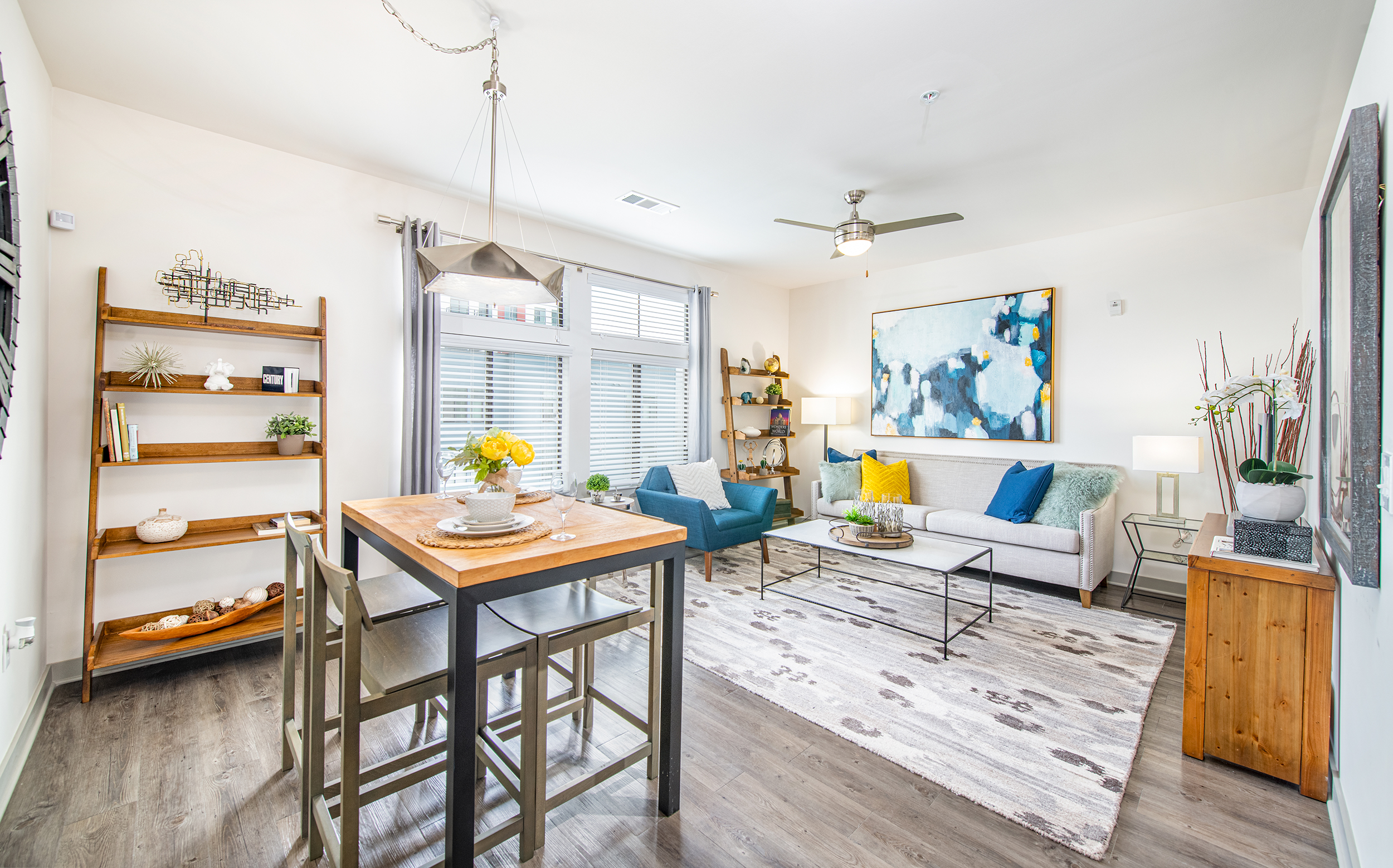 Living room at MAA 220 Riverside luxury apartment homes in Jacksonville, FL