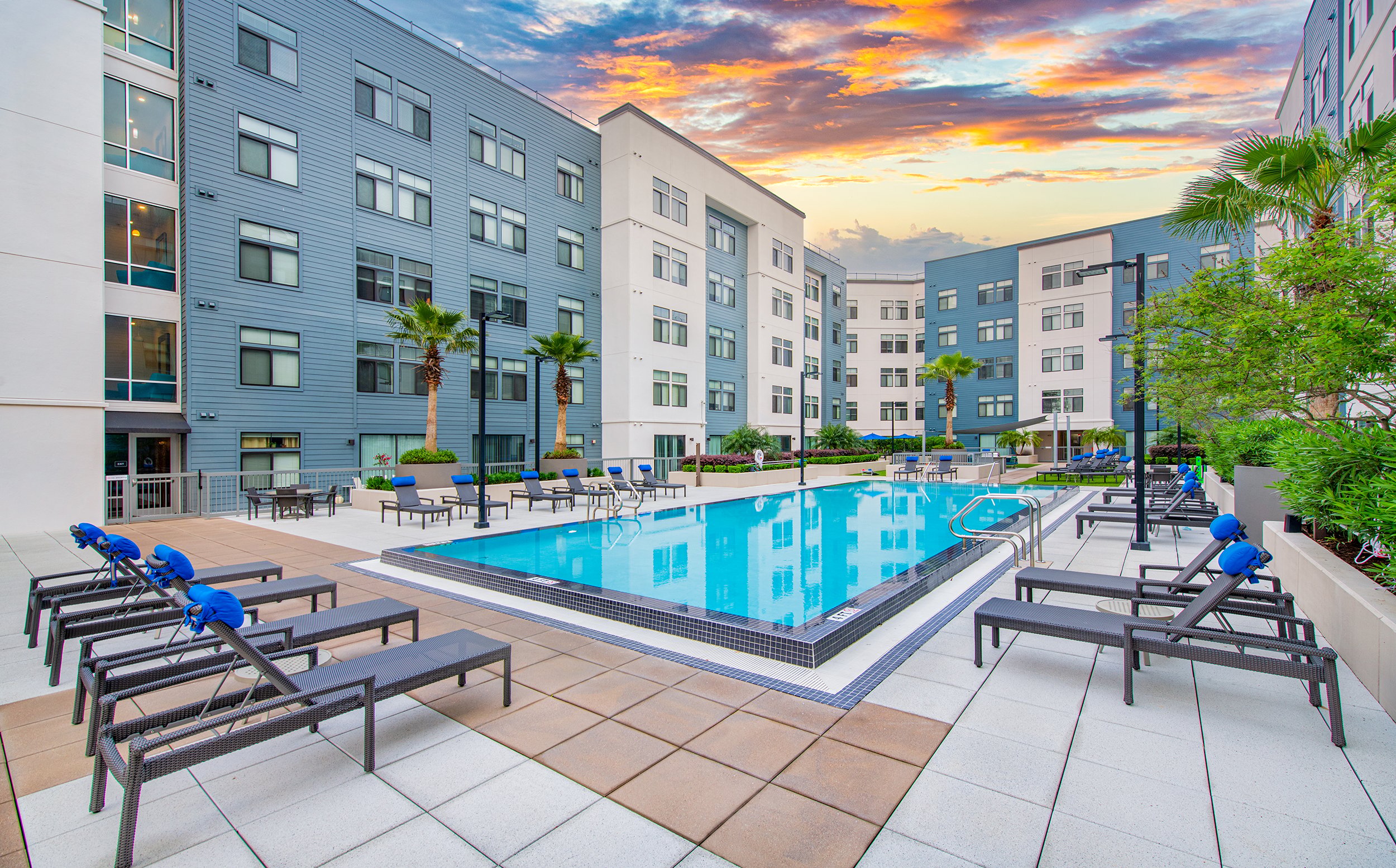 Pool at MAA 220 Riverside luxury apartment homes in Jacksonville, FL