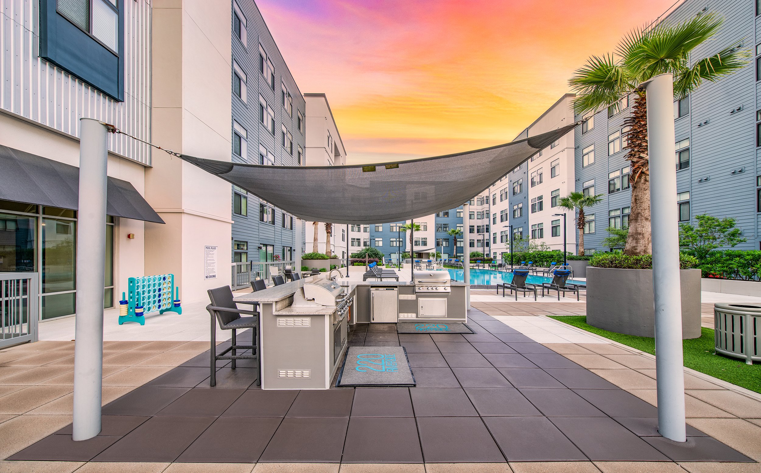 Grills at MAA 220 Riverside luxury apartment homes in Jacksonville, FL