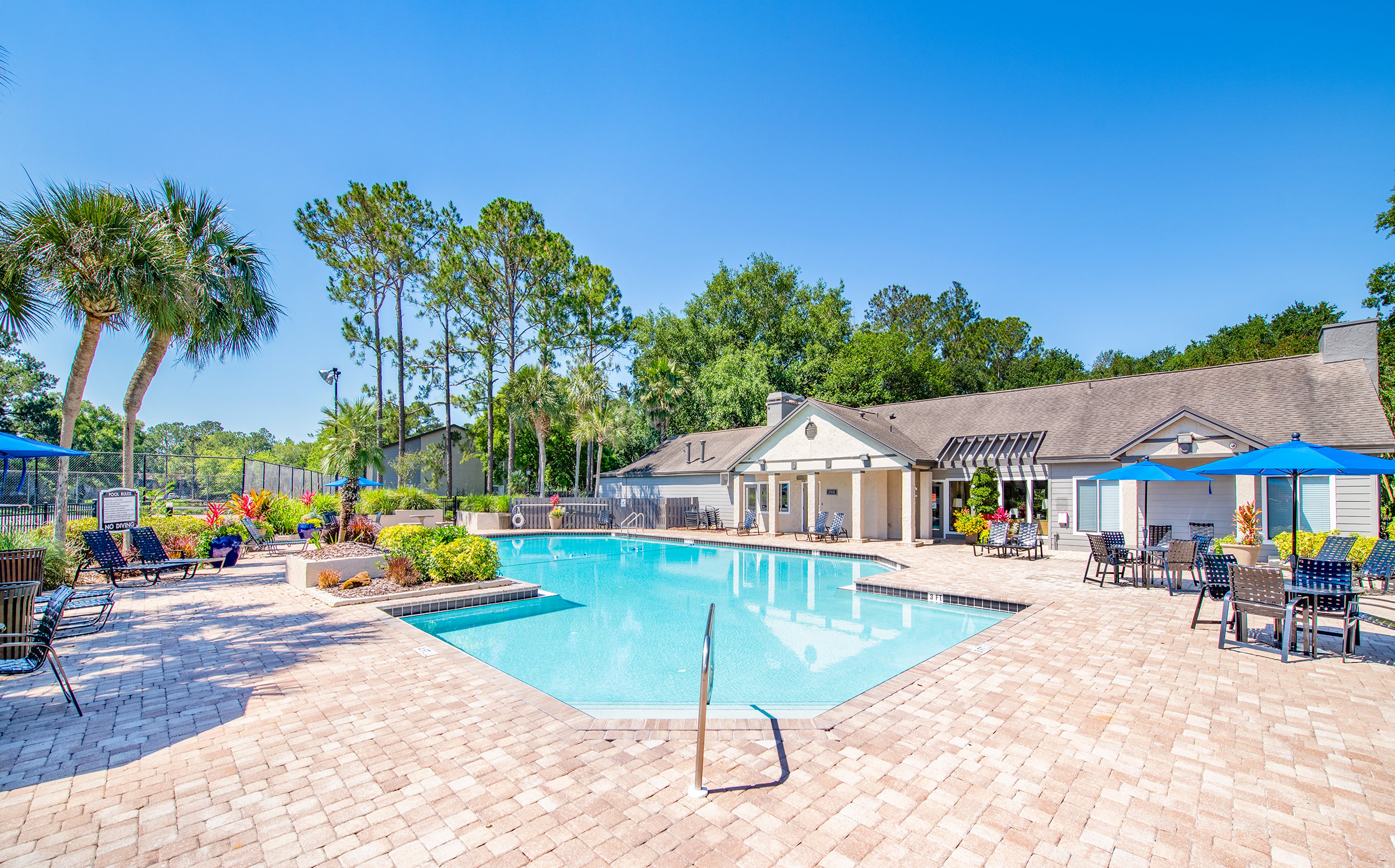 Pool at Woodhollow luxury apartment homes in Jacksonville, FL