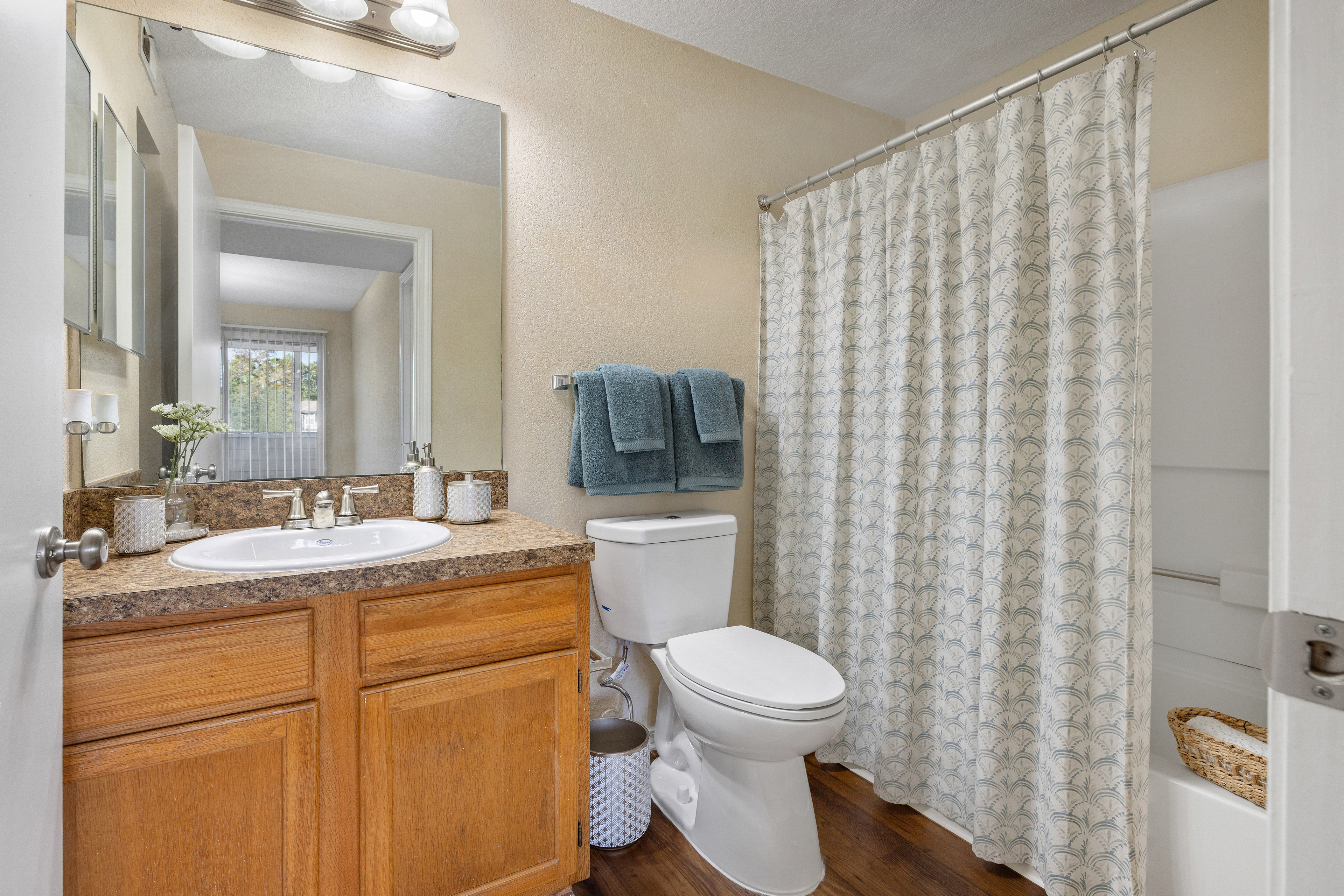 Bathroom at MAA Belmont luxury apartment homes in Jacksonville, FL