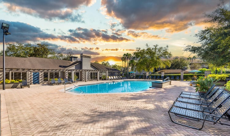 Pool at MAA Belmont luxury apartment homes in Jacksonville, FL