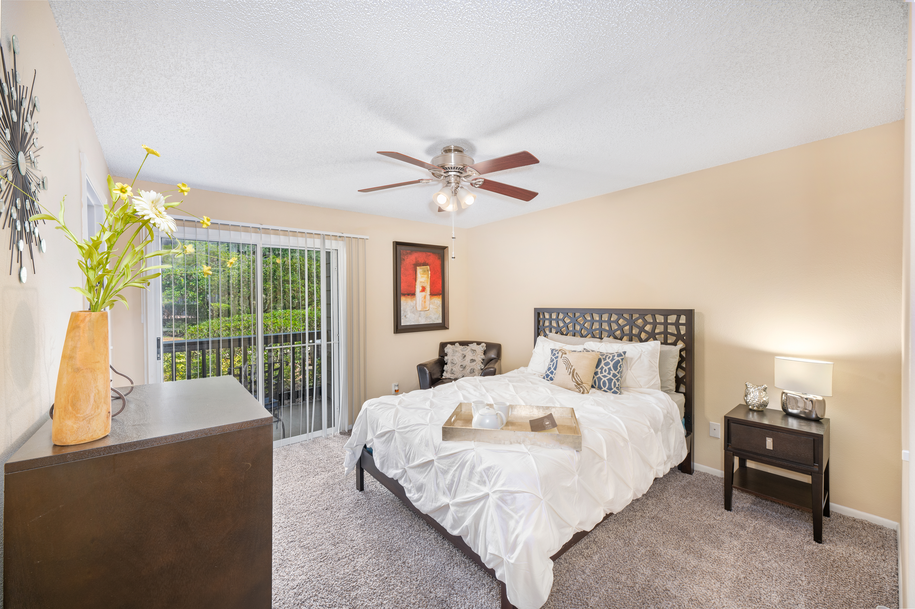 Bedroom at MAA Deerwood luxury apartment homes in Jacksonville, FL