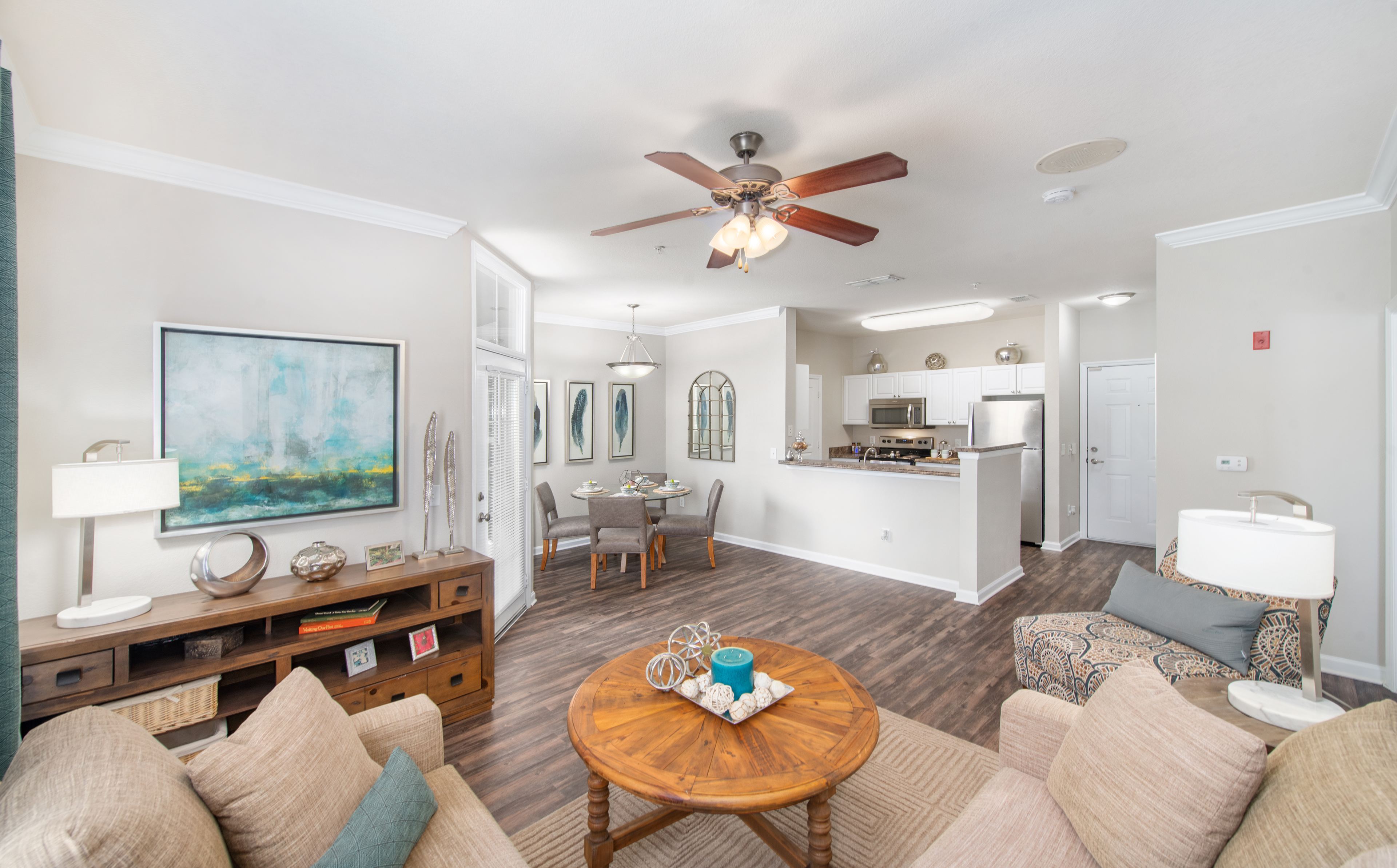 Model Living Room at MAA Fleming Island in Jacksonville, FL