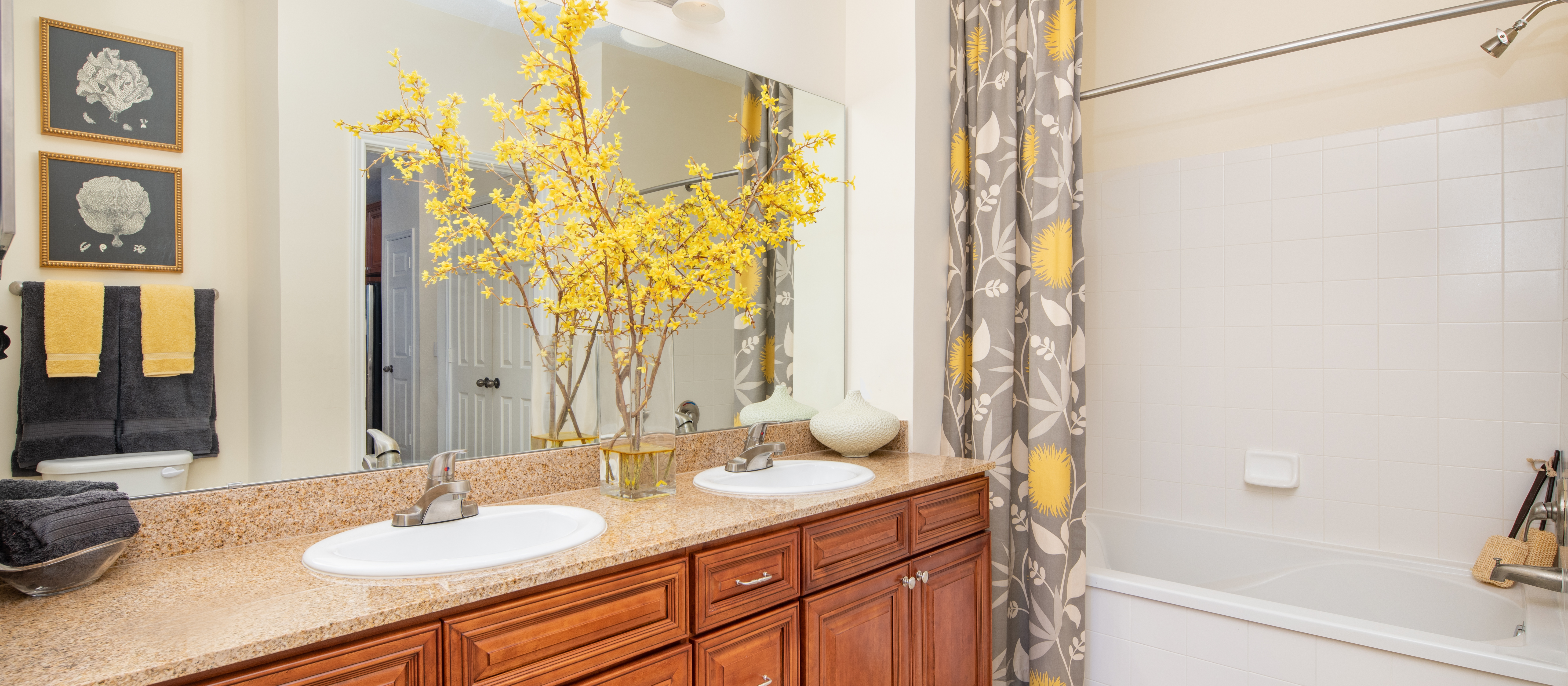 Model Bathroom at Tattersall at Tapestry Park luxury apartment homes in Jacksonville, FL