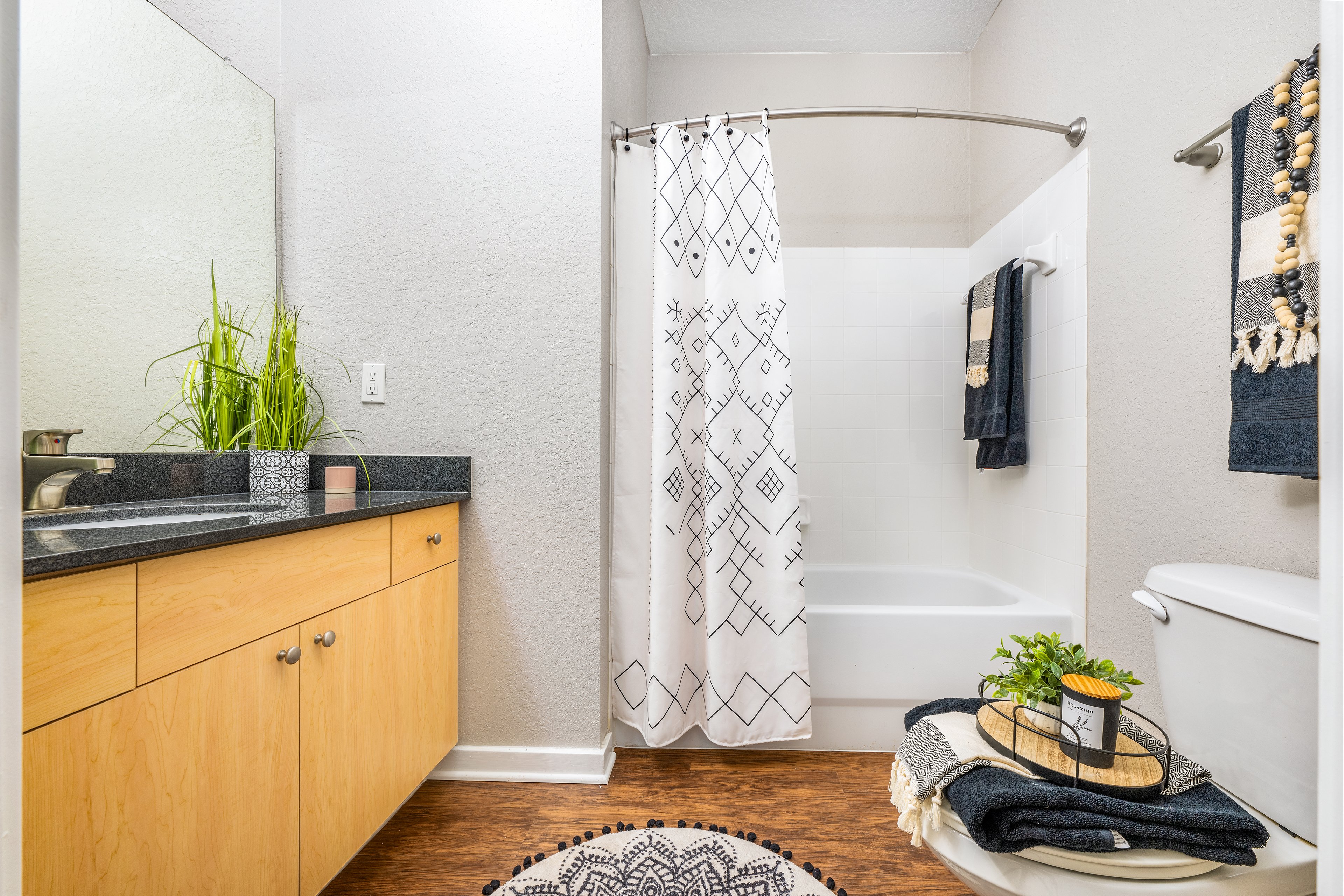 Bathroom at MAA Baldwin Park luxury apartment homes in Orlando, FL