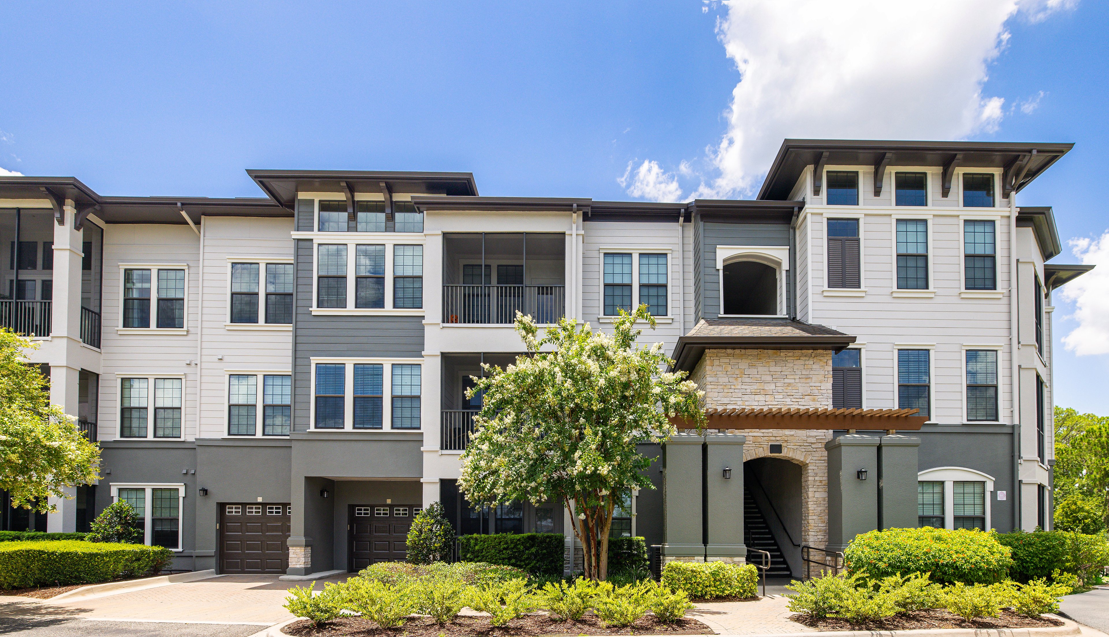 Building at MAA Crosswater luxury apartment homes in Tampa, FL