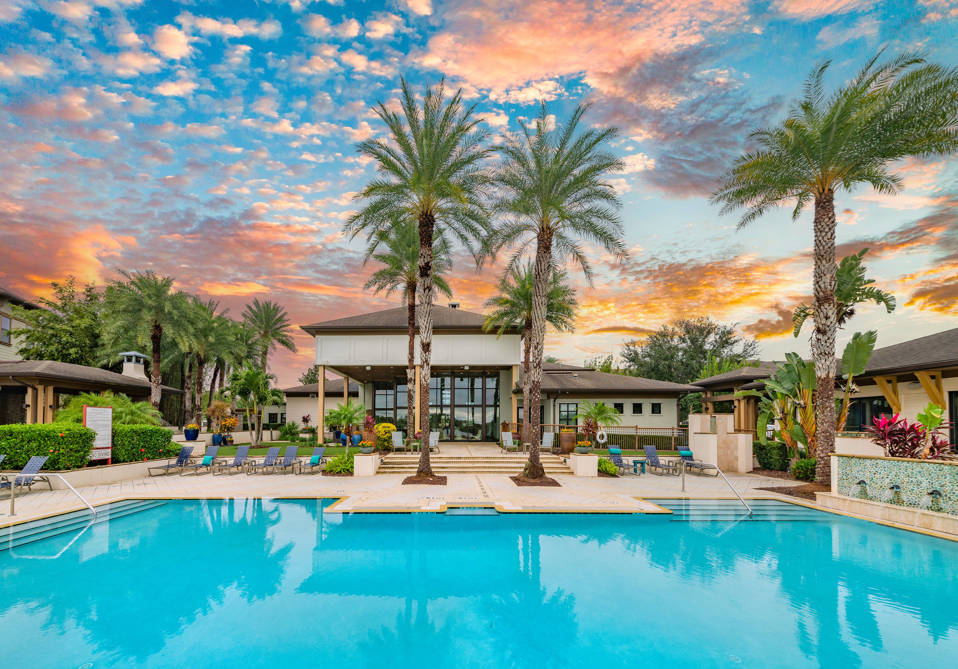 Pool at MAA Crosswater luxury apartment homes in Windermere, FL