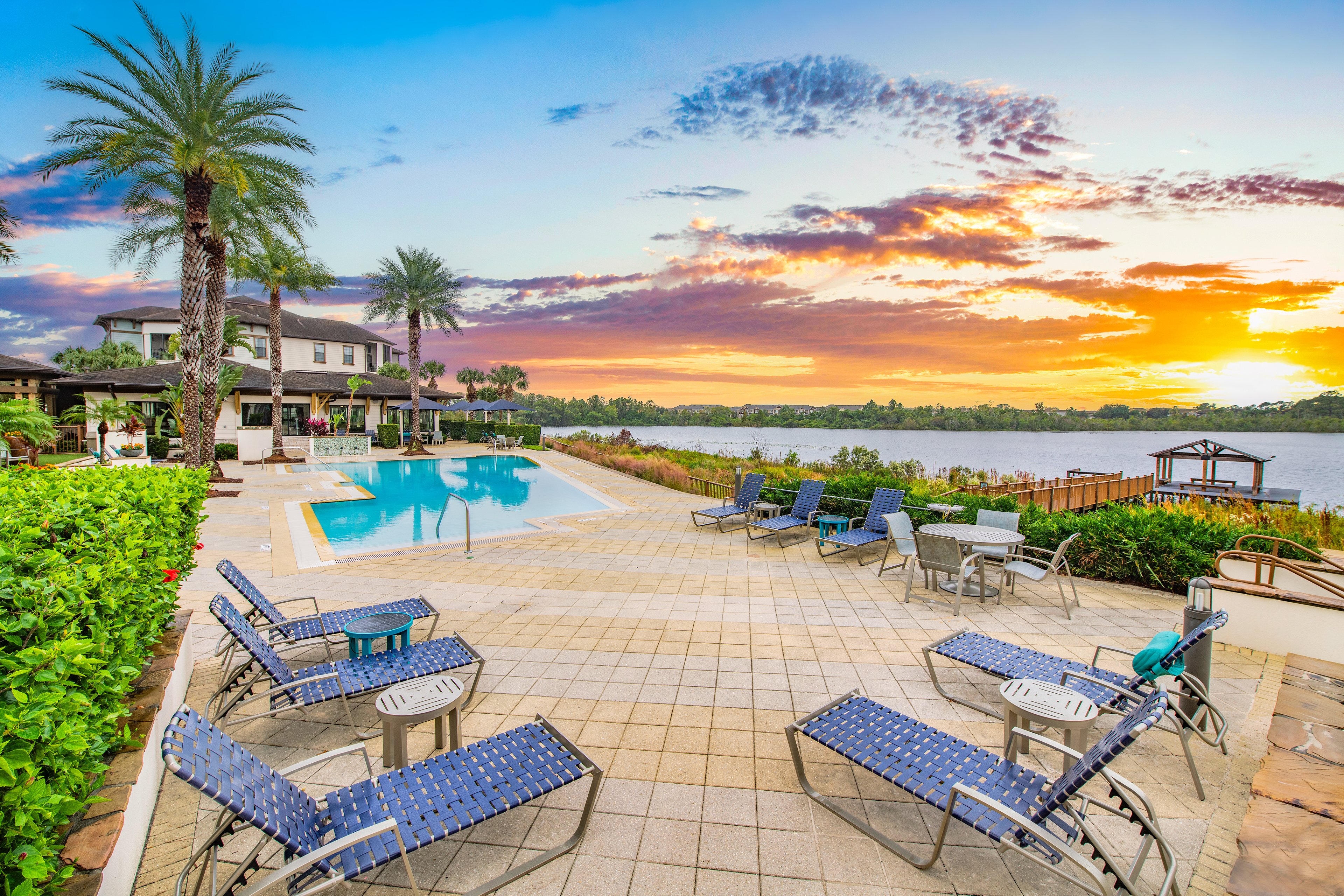 Pool at MAA Crosswater luxury apartment homes in Windermere, FL