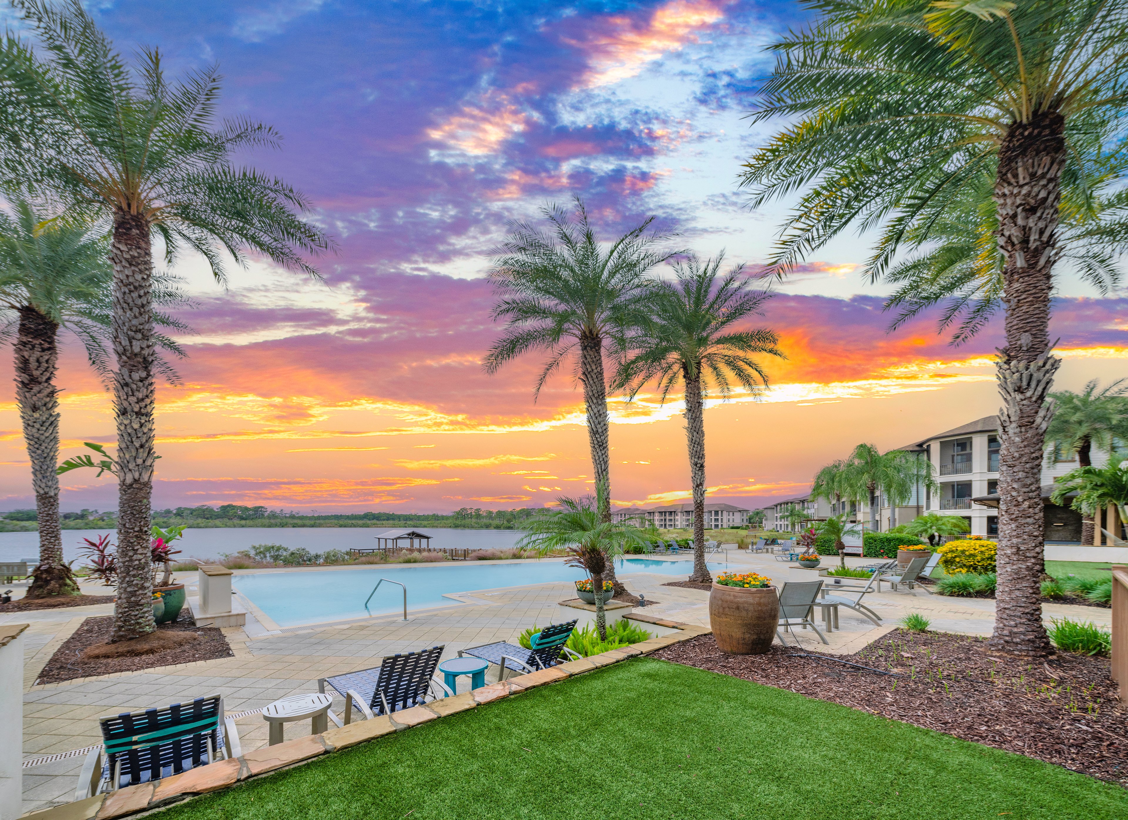 Pool at MAA Crosswater luxury apartment homes in Windermere, FL