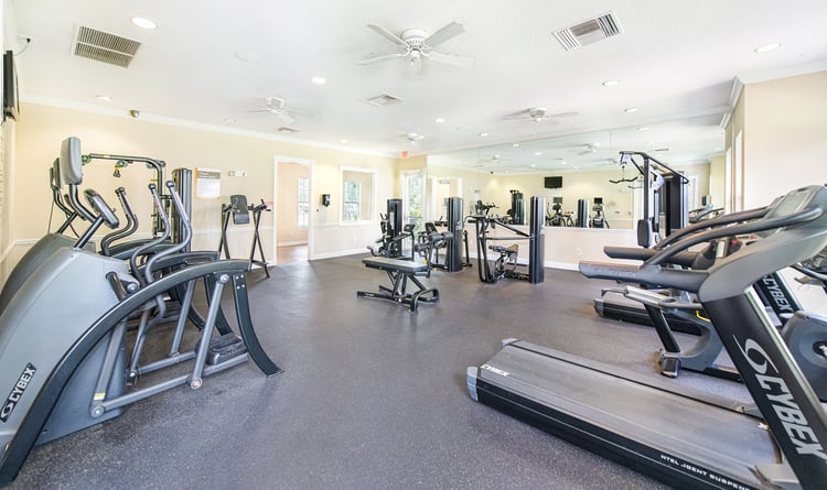 Fitness center at MAA Heather Glen luxury apartment homes in Orlando, FL