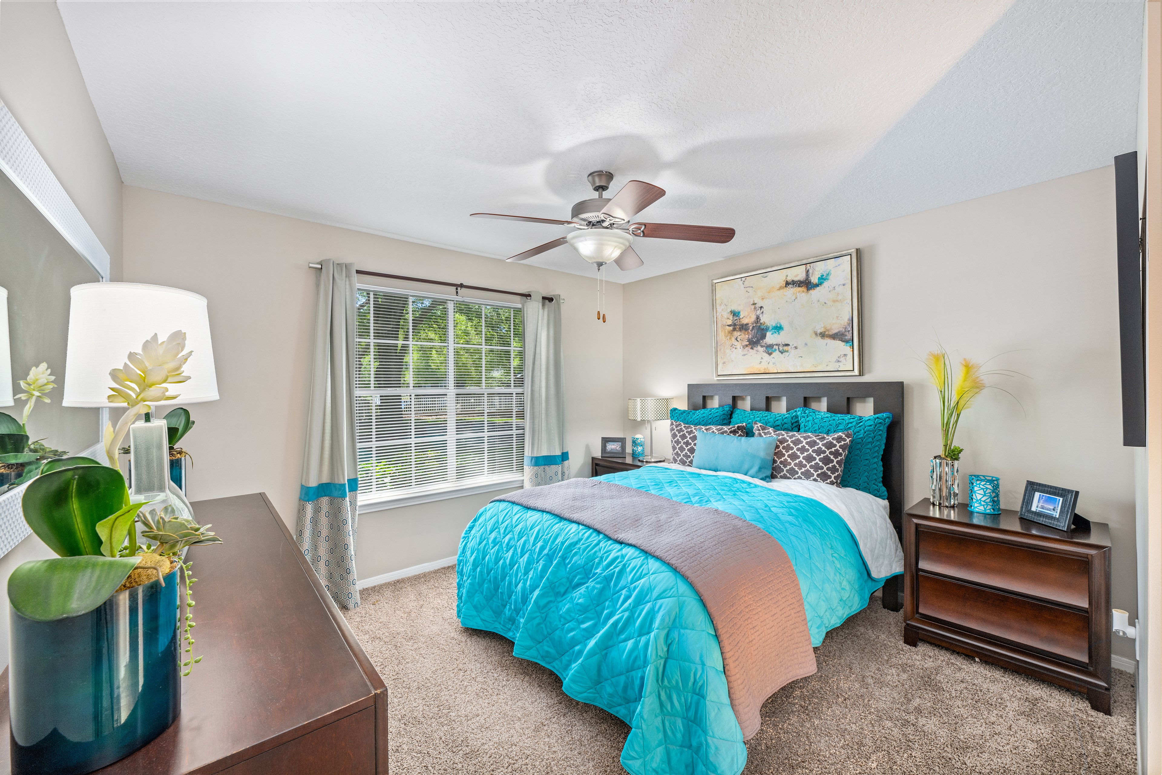 Bedroom at MAA Heathrow luxury apartment homes in Heathrow, FL
