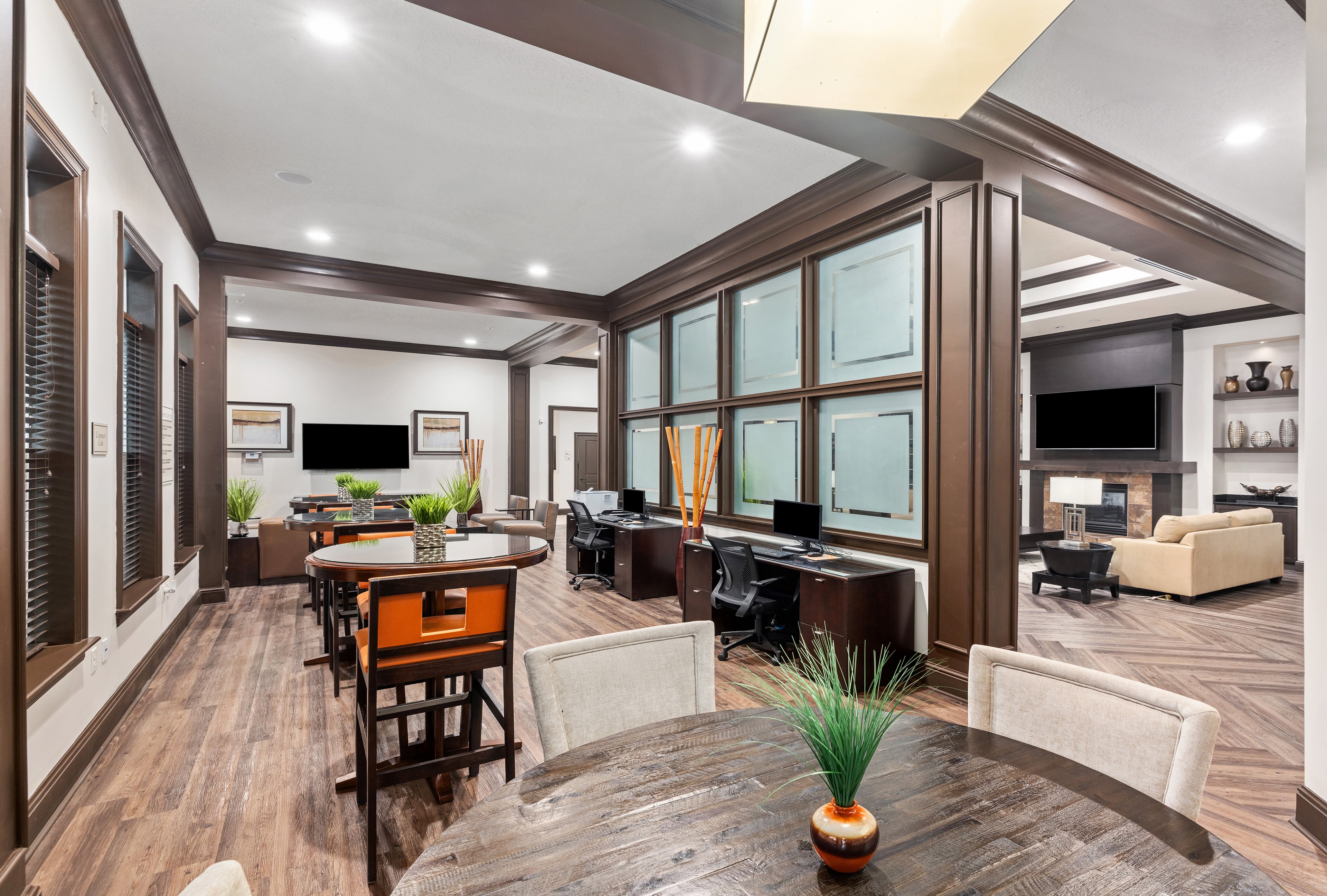 Business center at MAA Lake Mary luxury apartment homes in Lake Mary, FL