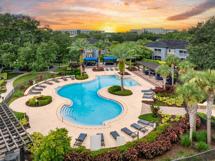 Pool at MAA Lake Mary luxury apartment homes in Lake Mary, FL