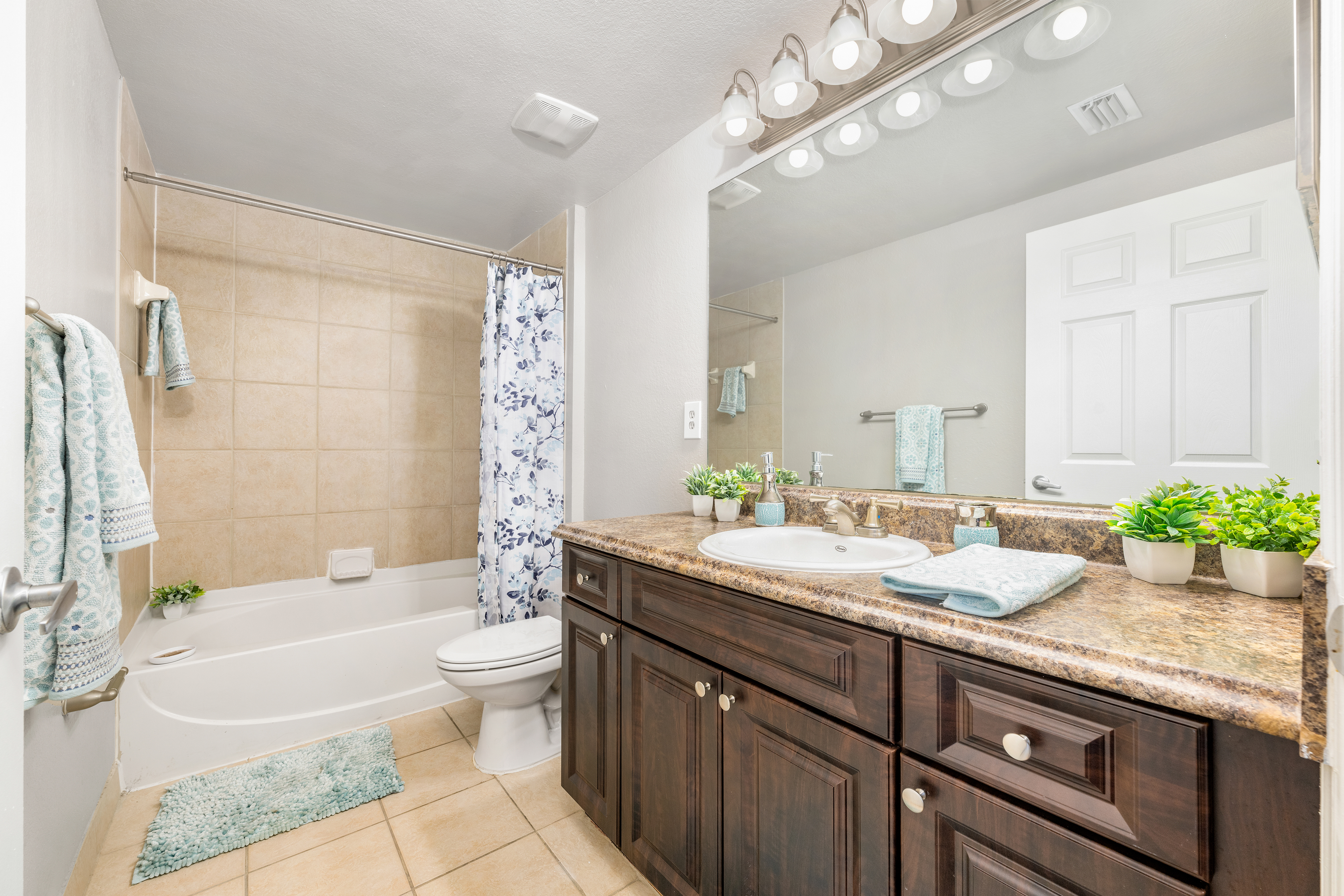 Bathroom at MAA Lake Nona luxury apartment homes in Orlando, FL