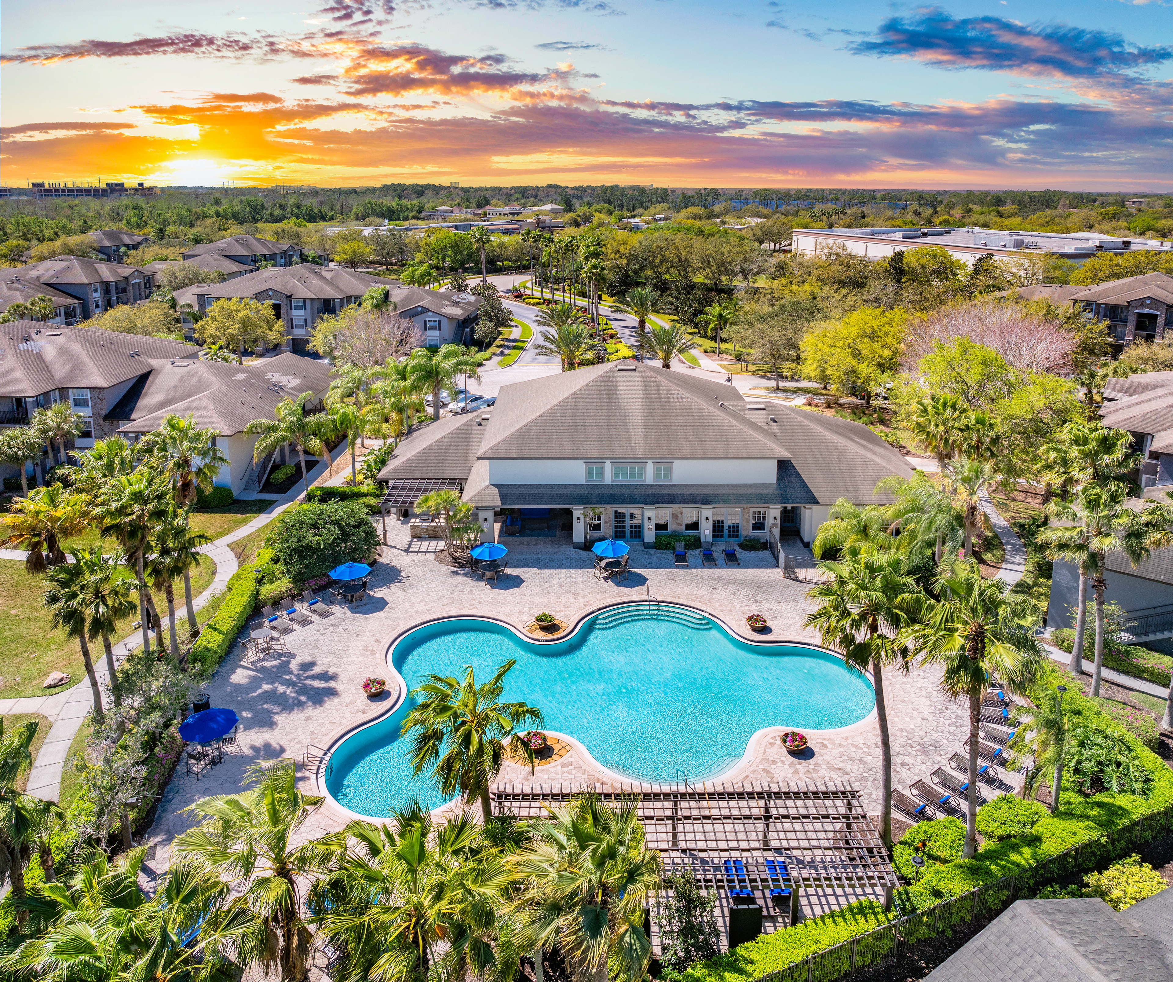 Pool at MAA Lake Nona luxury apartment homes in Orlando, FL