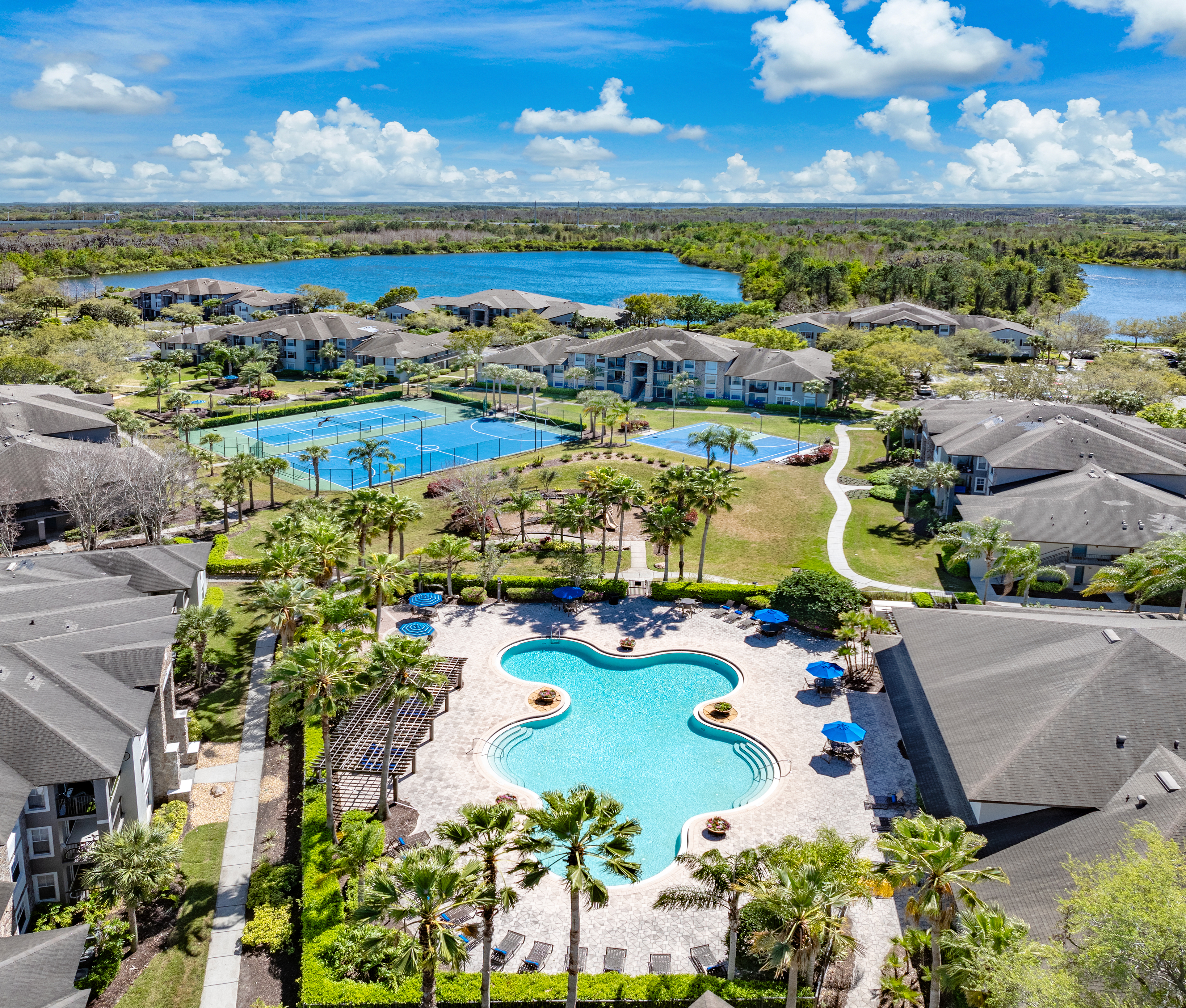 Pool at MAA Lake Nona luxury apartment homes in Orlando, FL