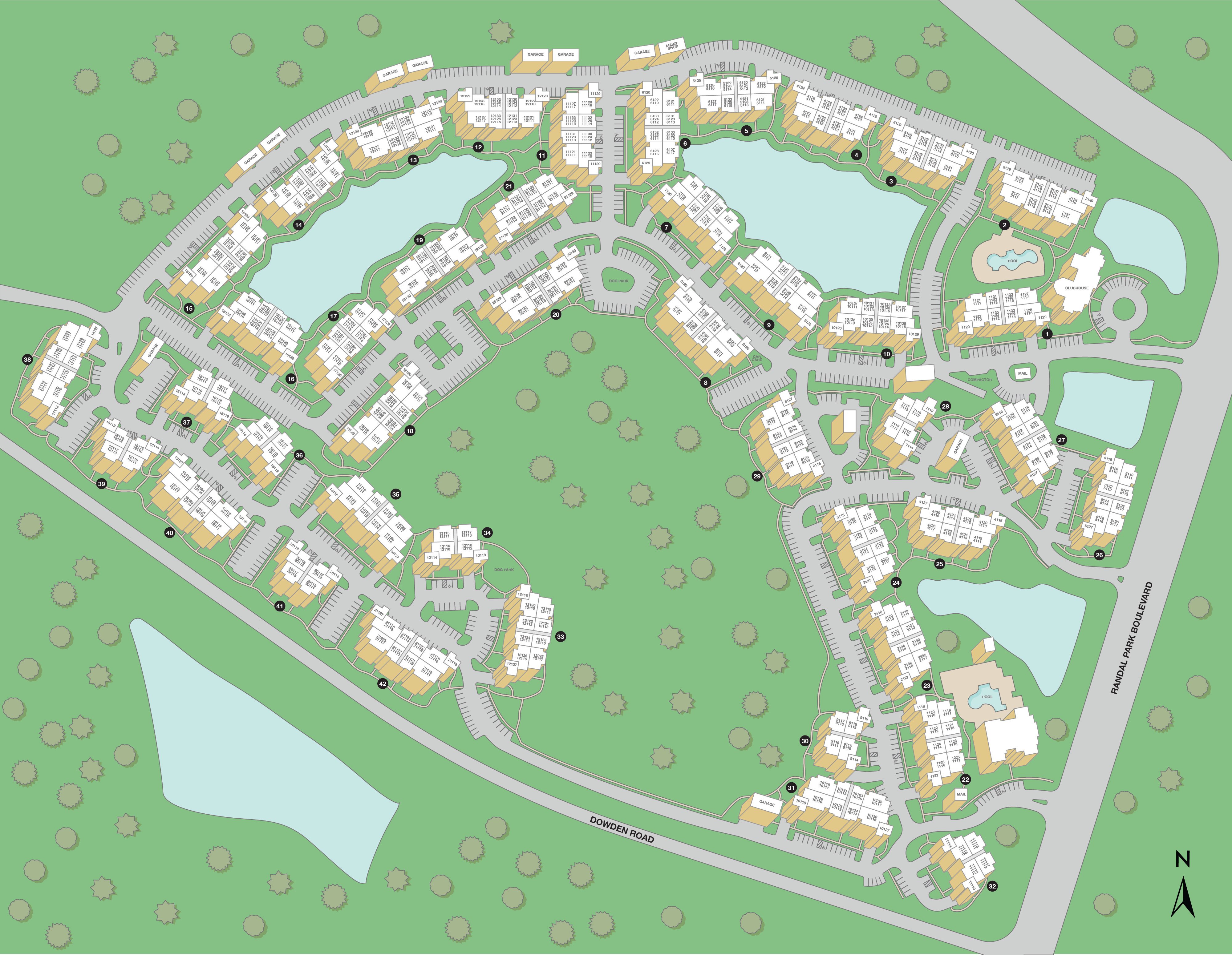 CG Randal Lakes sitemap
