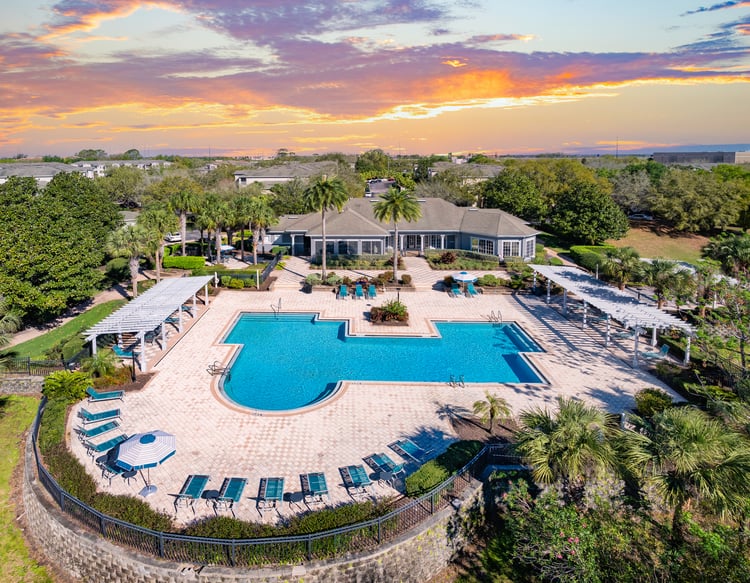 Pool at MAA Twin Lakes luxury apartment homes in Sanford, FL